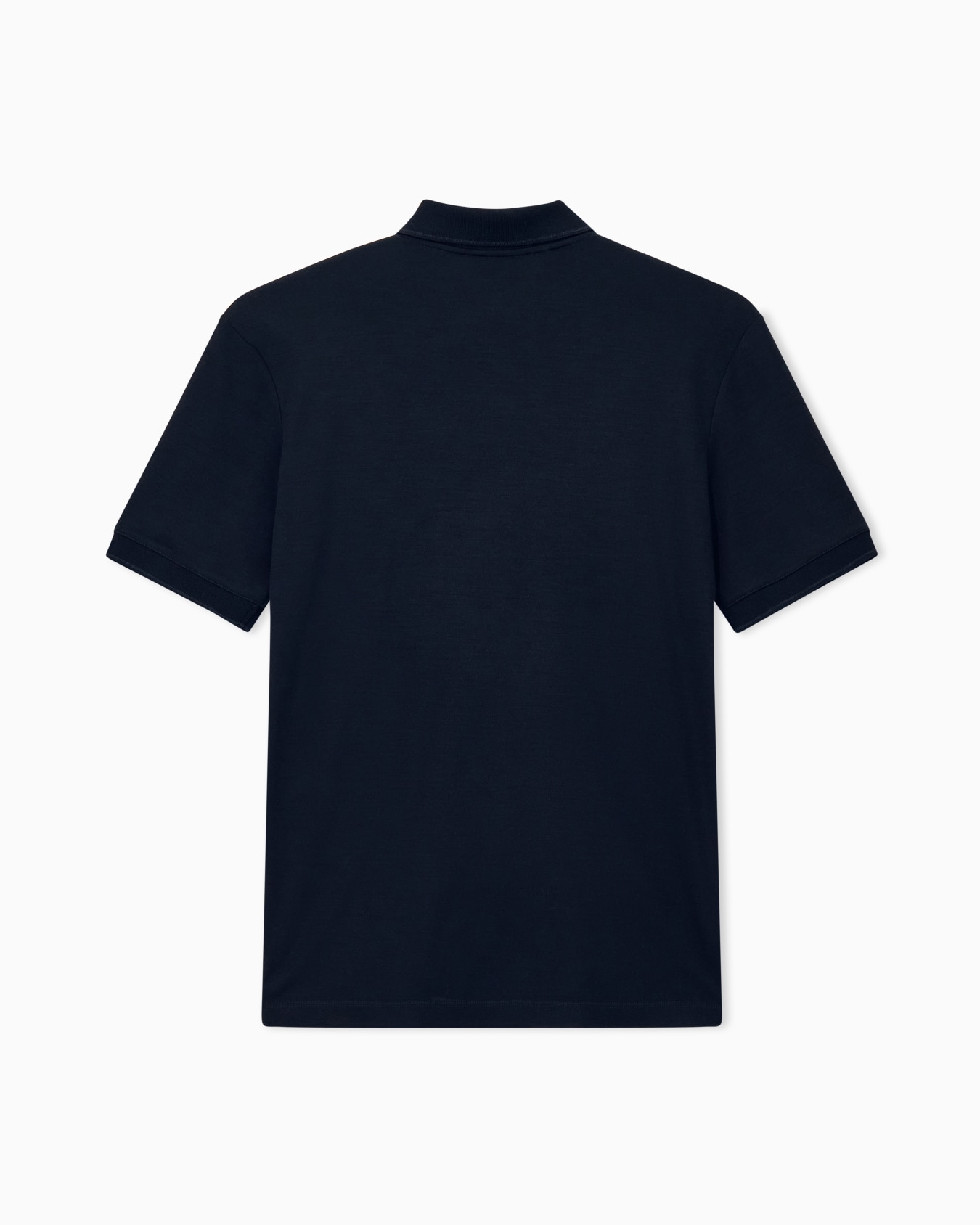 Polo shirt regular fit in virgin wool interlock jersey Slide 1