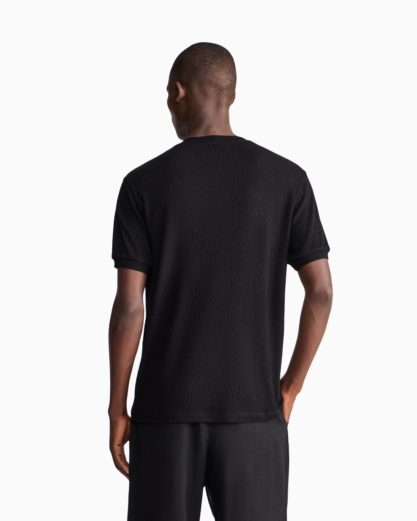 Regular Fit T-Shirt aus Jacquardjersey mit Kaschmir Folie 5