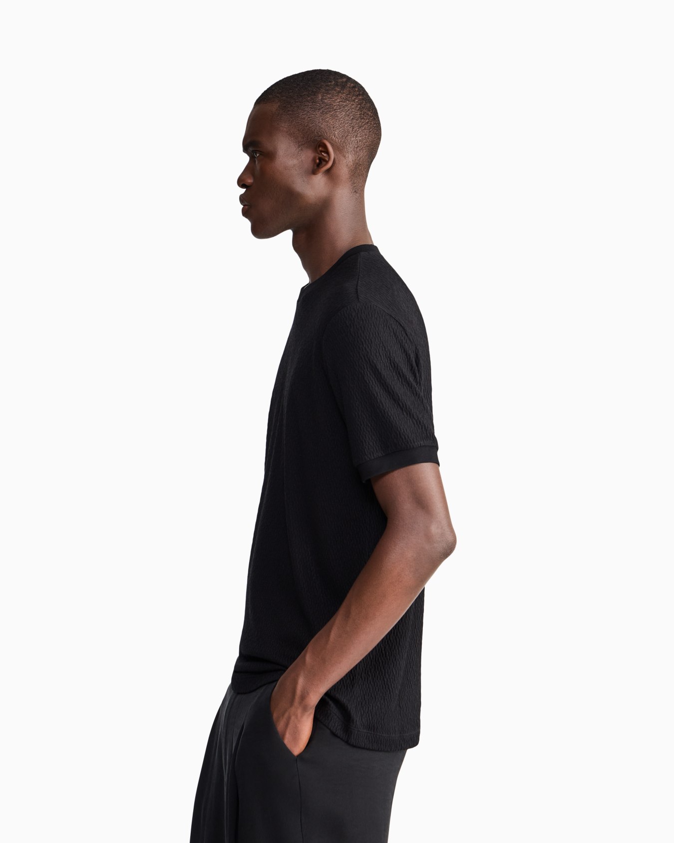 Regular Fit T-Shirt aus Jacquardjersey mit Kaschmir Folie 7