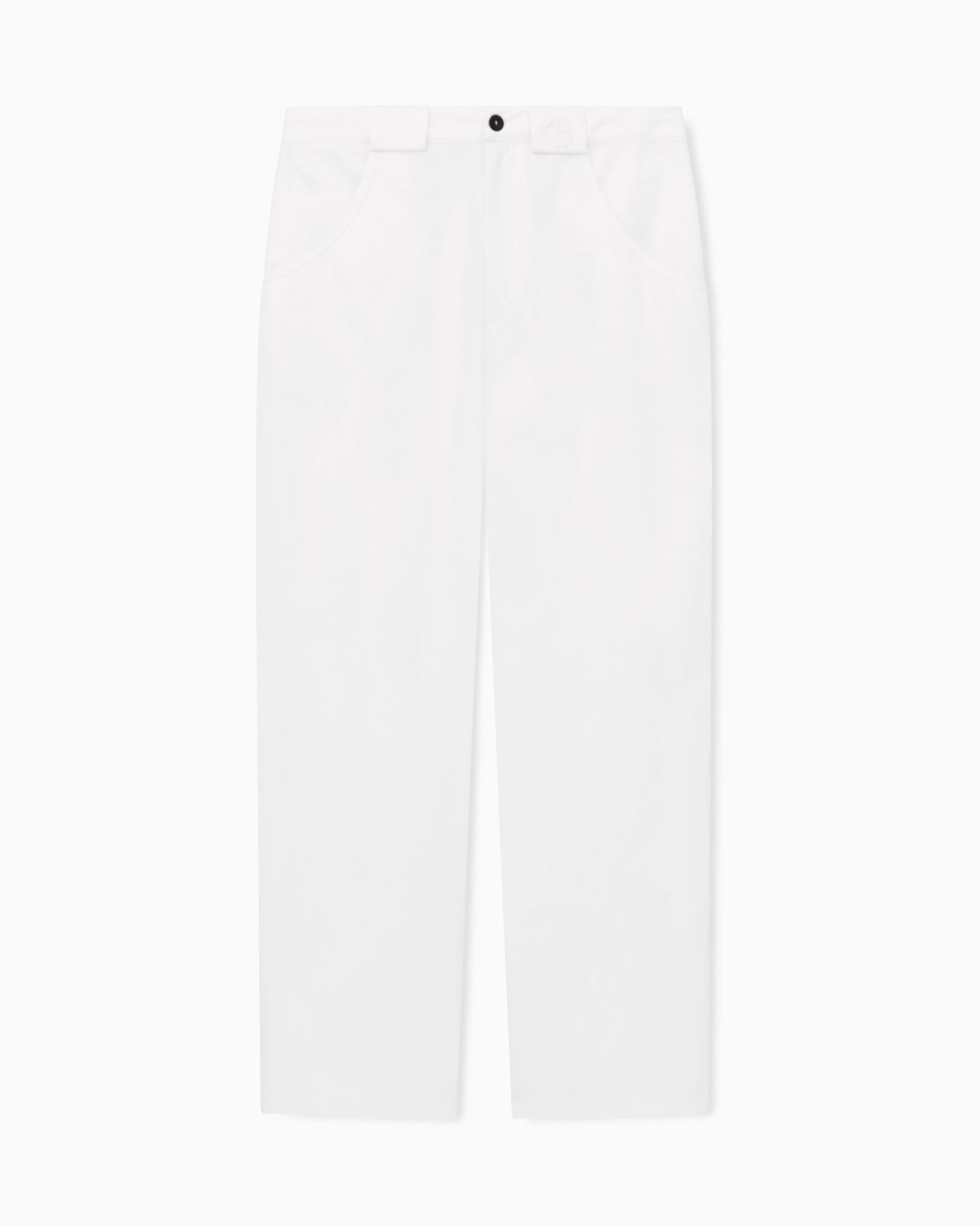 Trouser regular fit in stretch cotton gabardine Slide 0