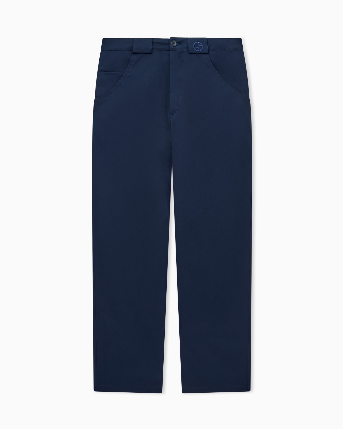 Trouser regular fit in stretch cotton gabardine Slide 0