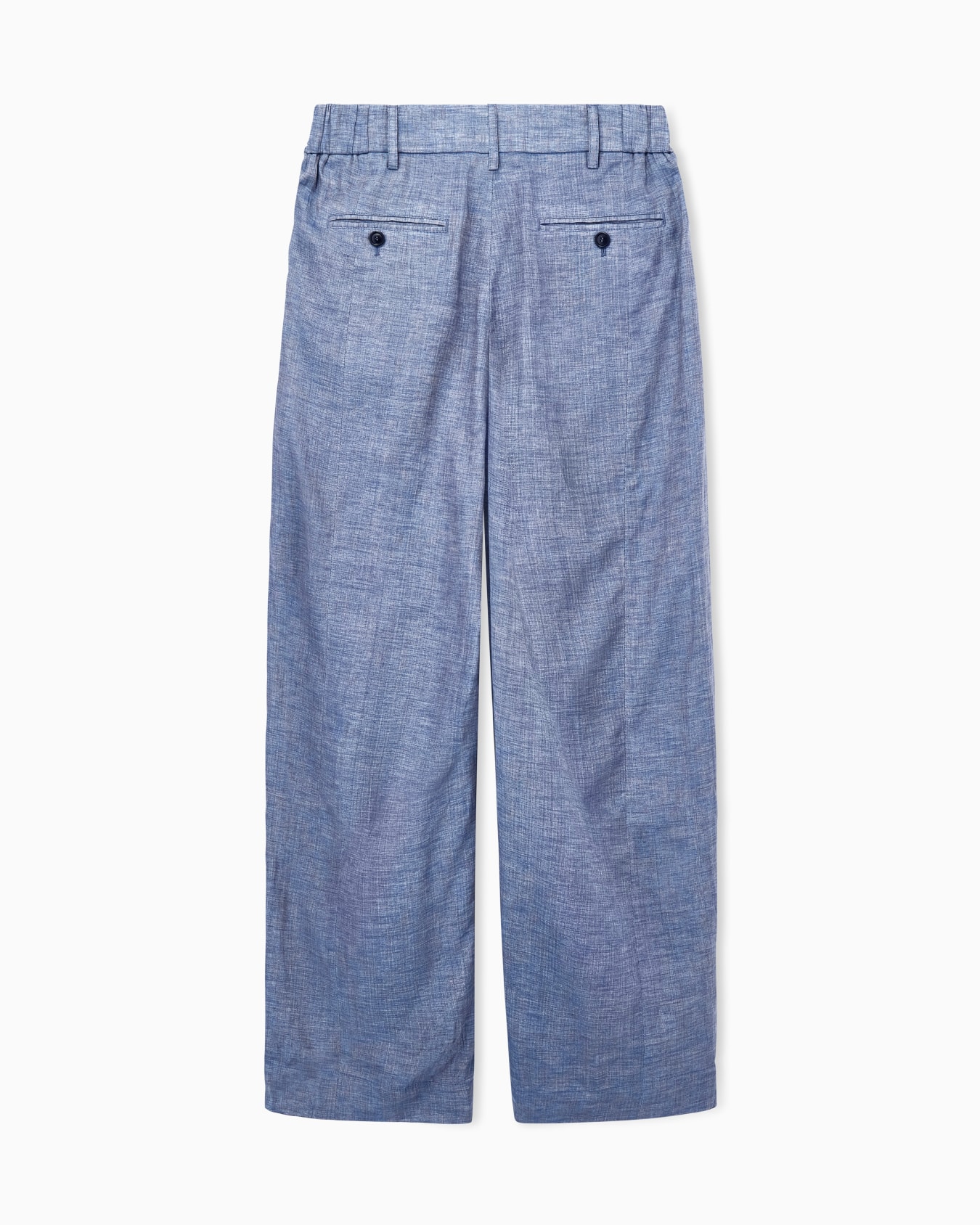 Trouser oversized fit in iridescent yarn-dyed linen Slide 2