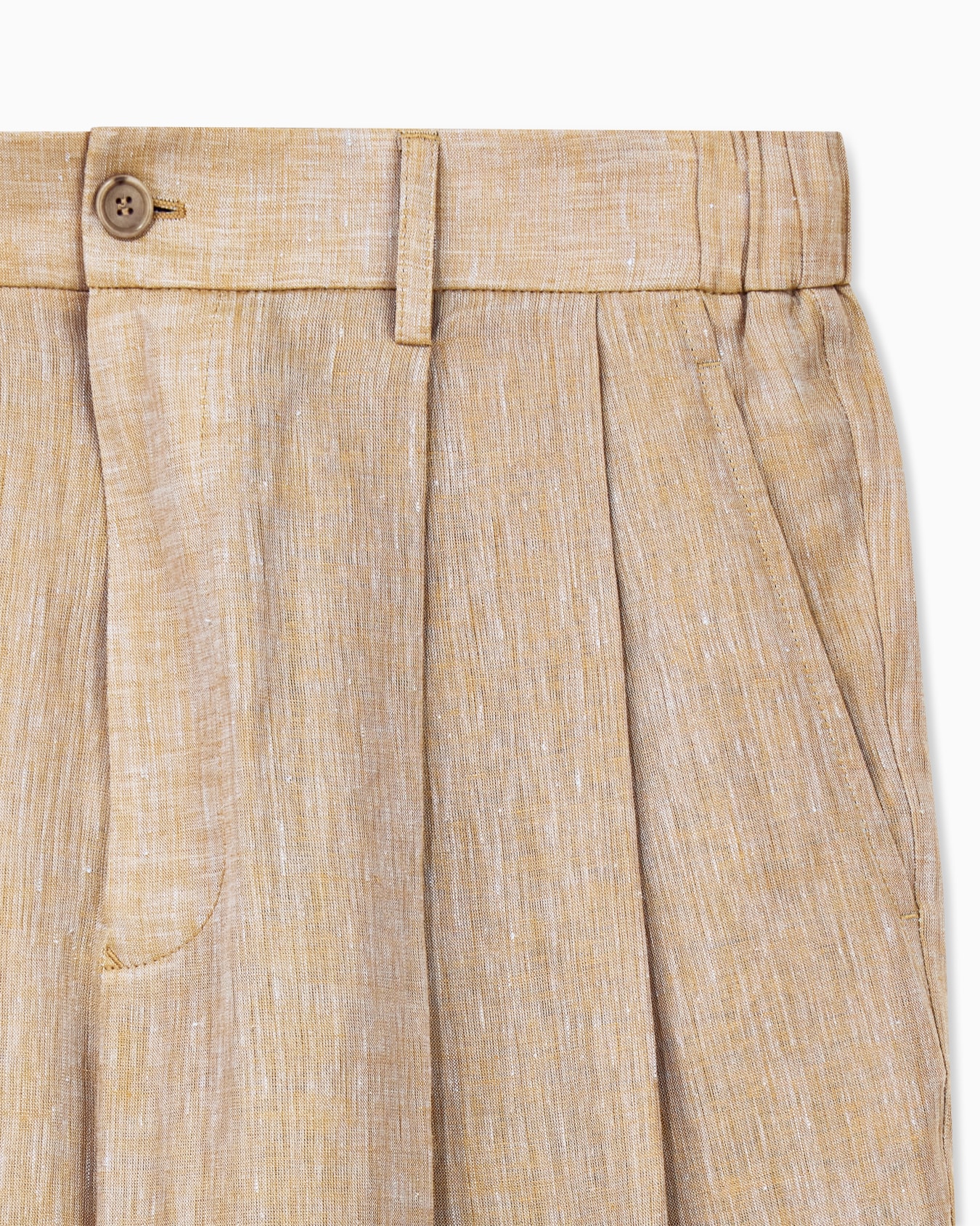 Trouser oversized fit in iridescent yarn-dyed linen Slide 3
