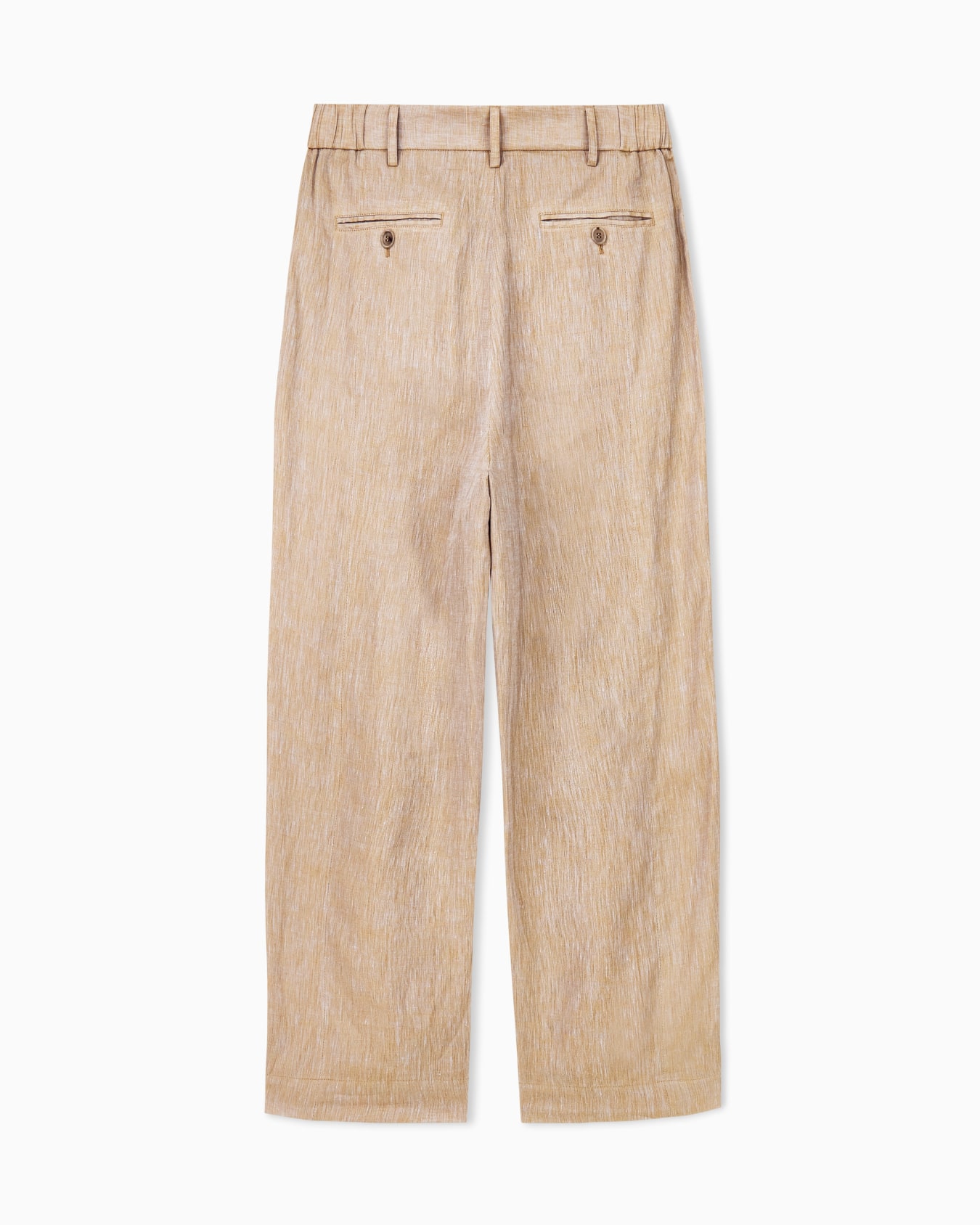 Trouser oversized fit in iridescent yarn-dyed linen Slide 2