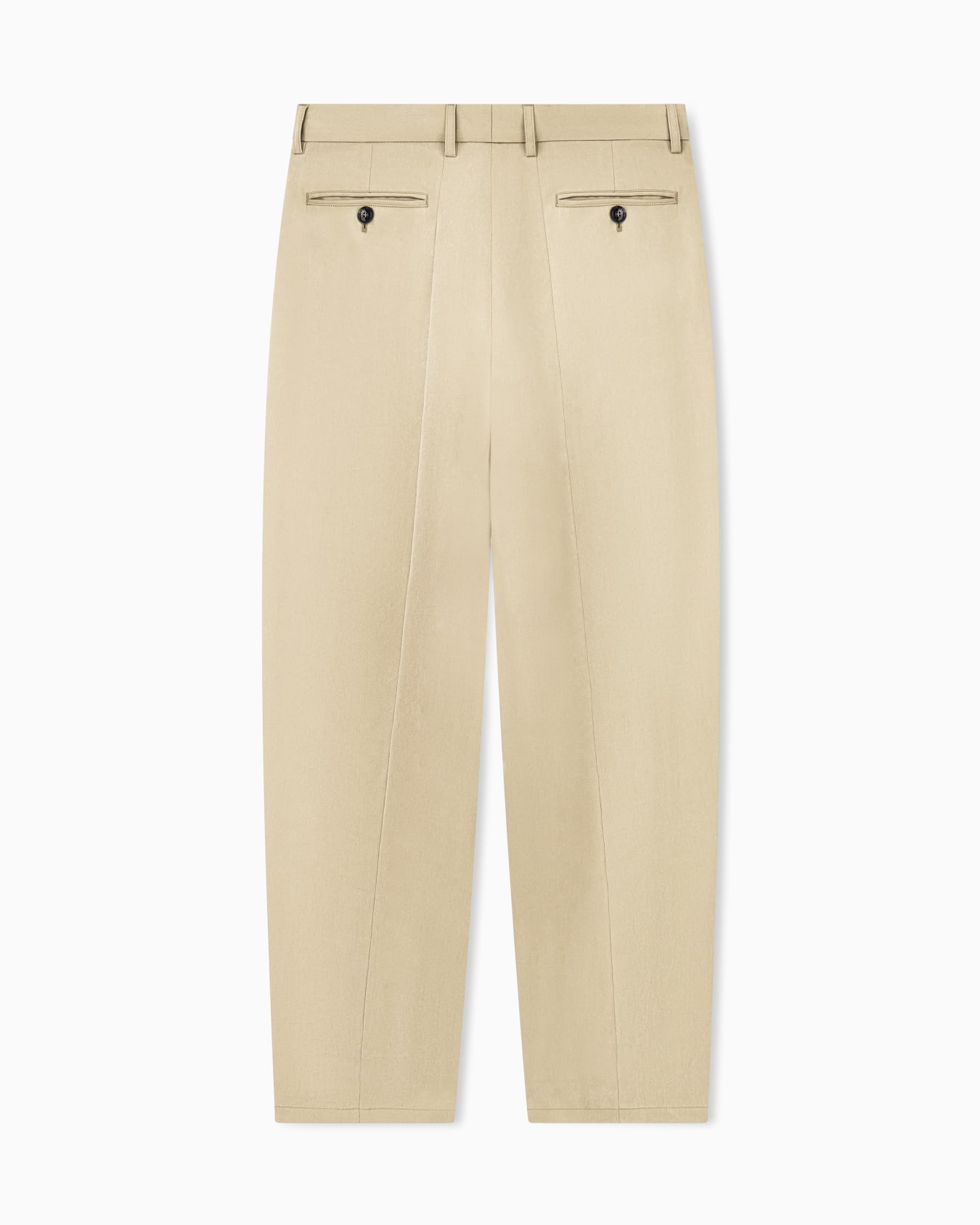 Bundfaltenhose aus Lyocell-Popeline mit geradem Bein Folie 2
