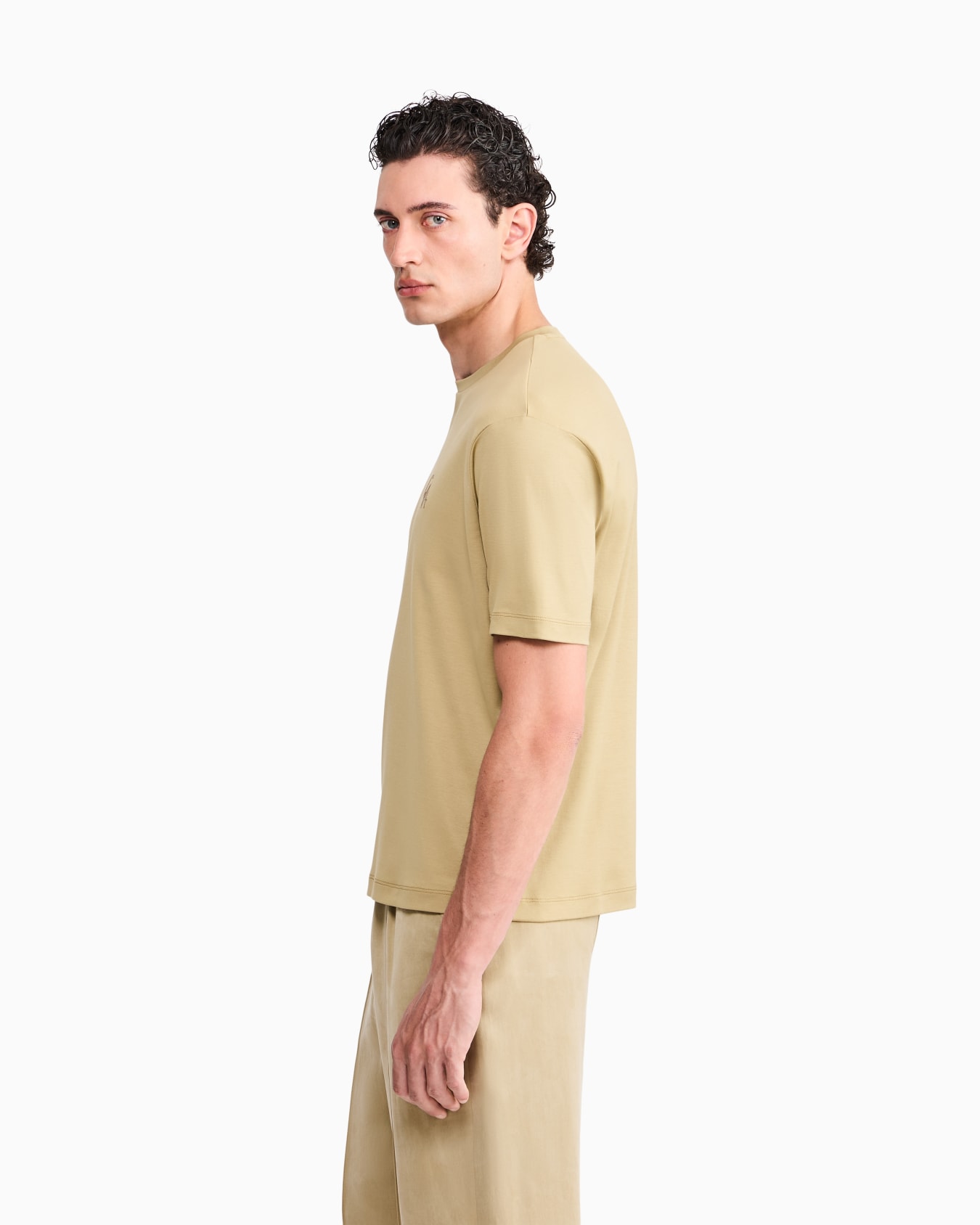 T-shirt Regular fit organic cotton interlock jersey Slide 7