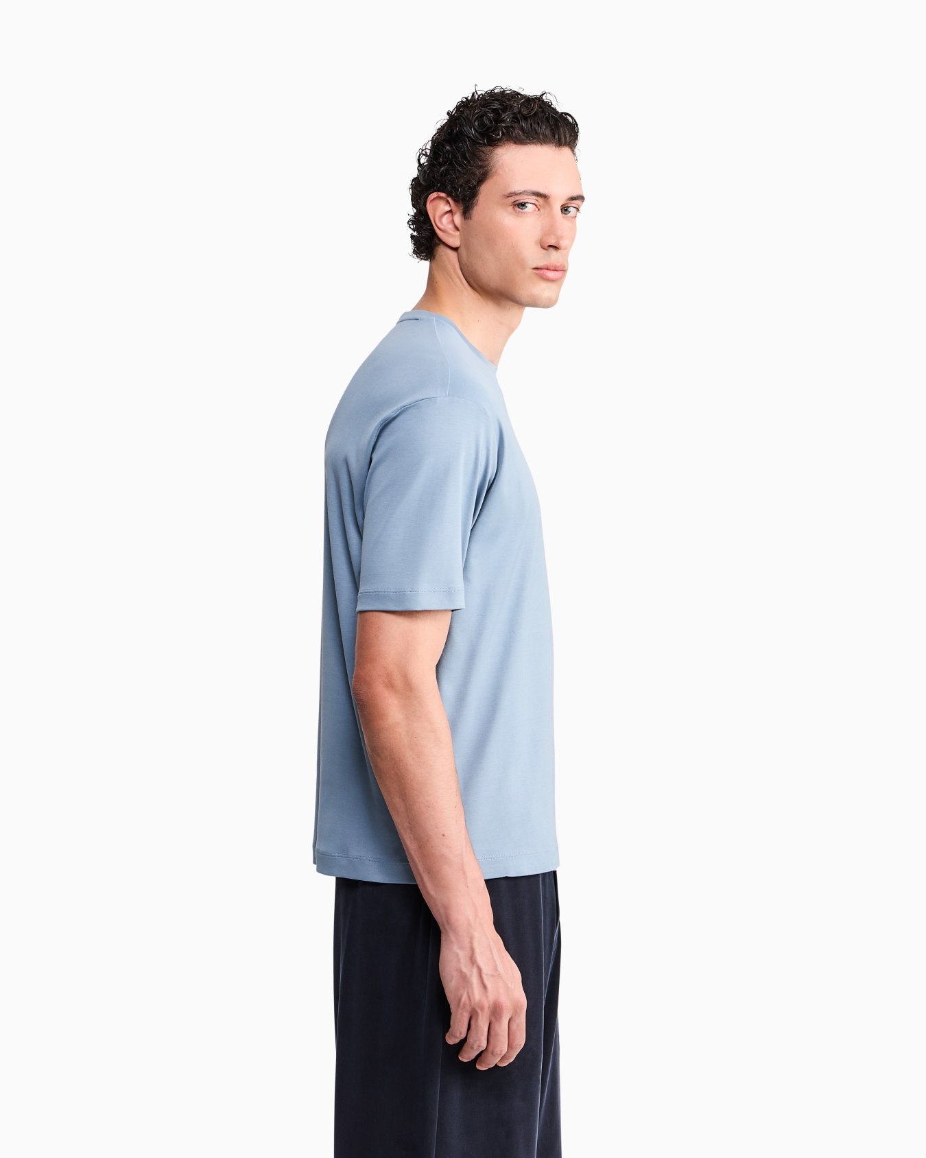 T-shirt Regular fit organic cotton interlock jersey Slide 7