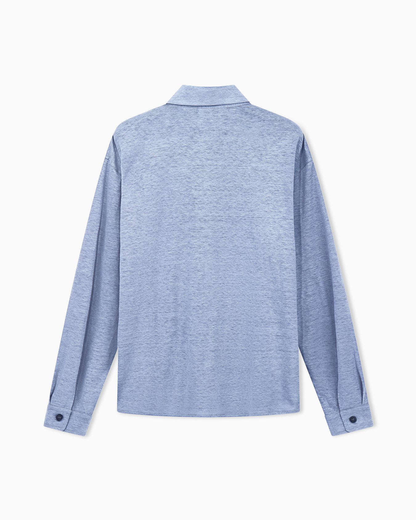 Langarmhemd aus reinem Leinenjersey mit einer Brusttasche Folie 2