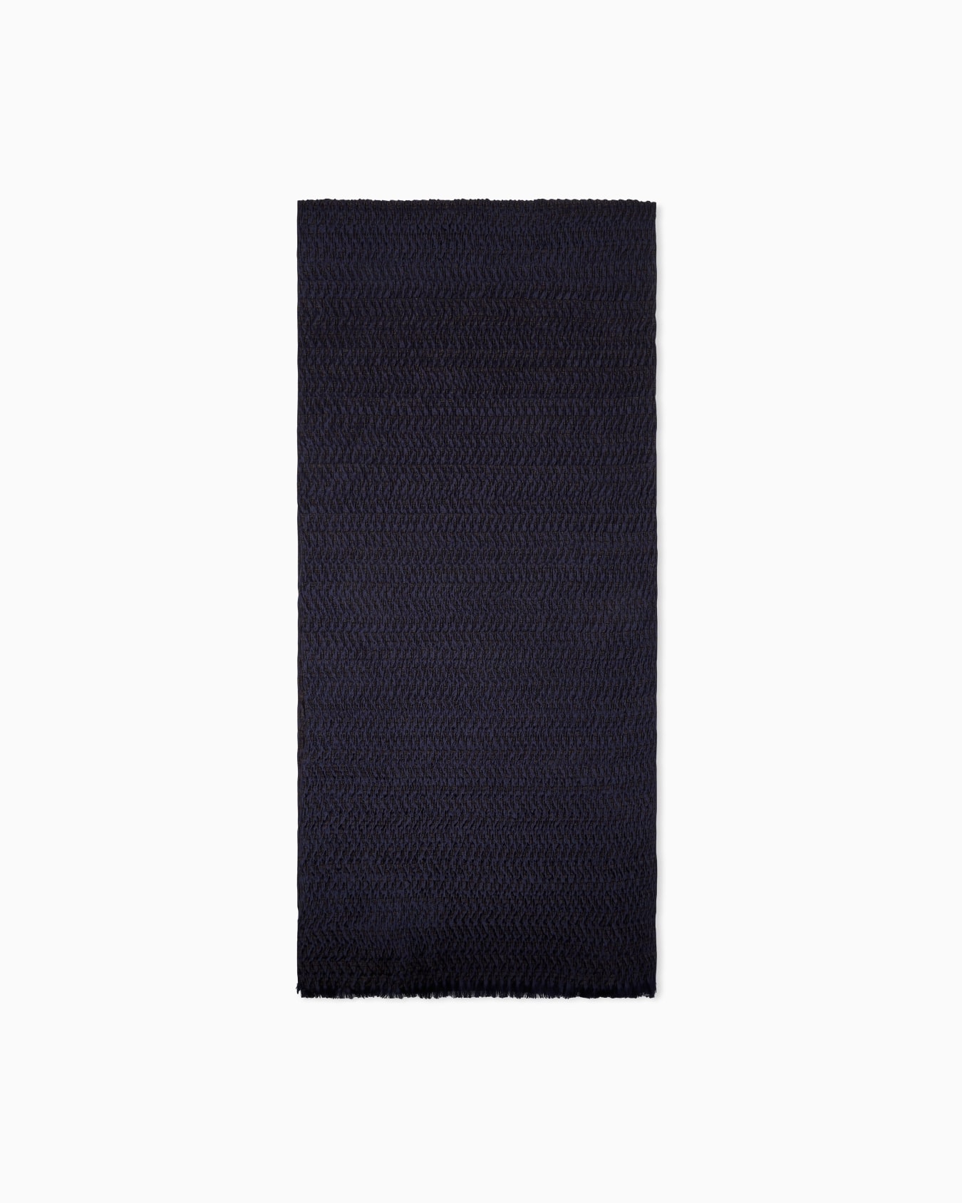 Stole in silk-blend jacquard with round logo Slide 0