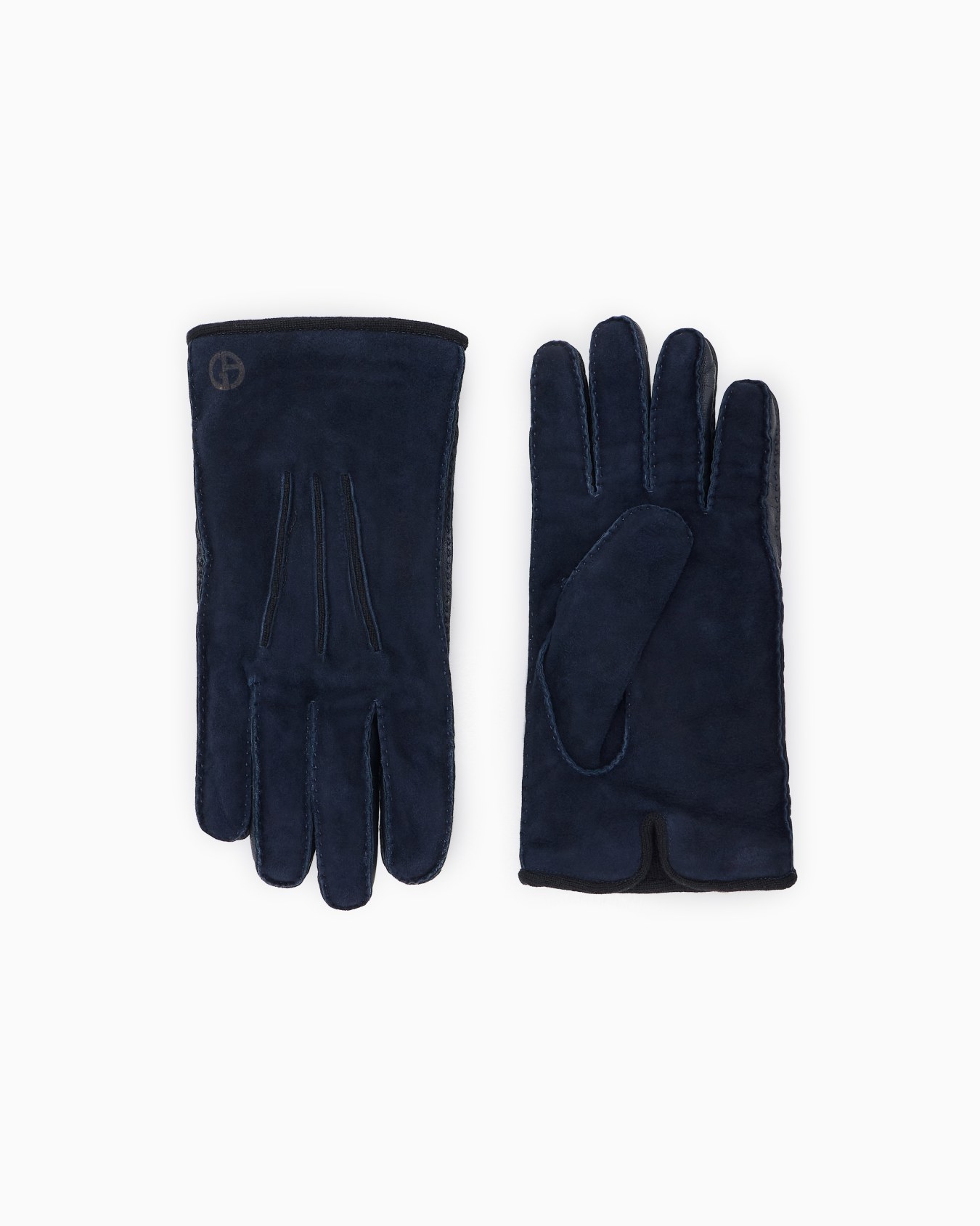 Glove in suede with cashmere lining Slide 0