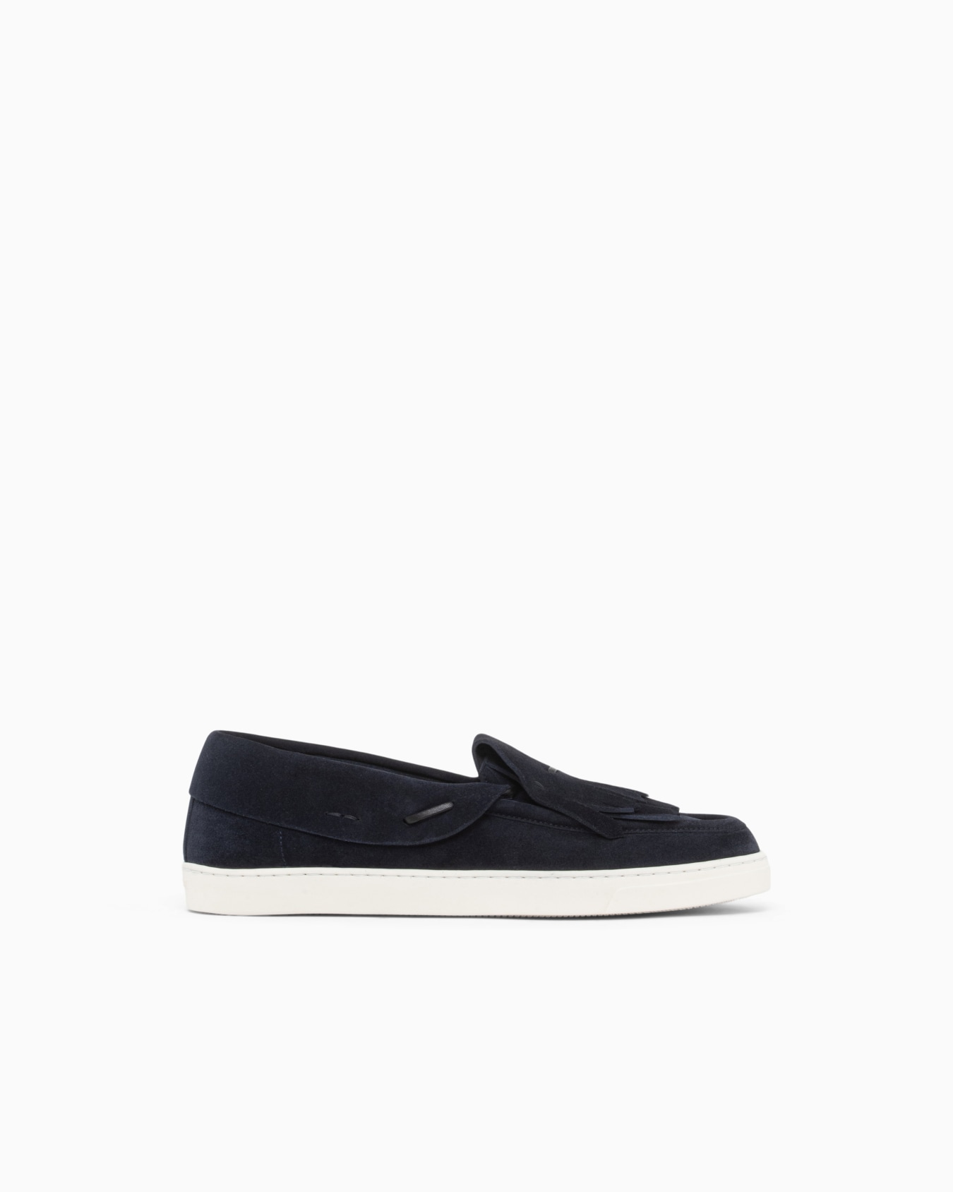 Loafer in suede with a leather lining and rubber sole Slide 0