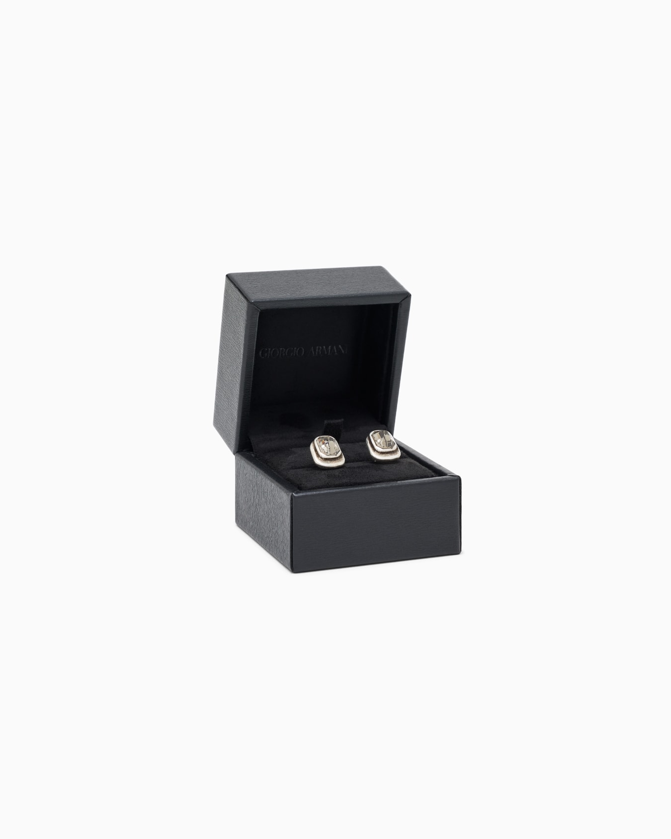 Cufflinks in silver and crystal Slide 2