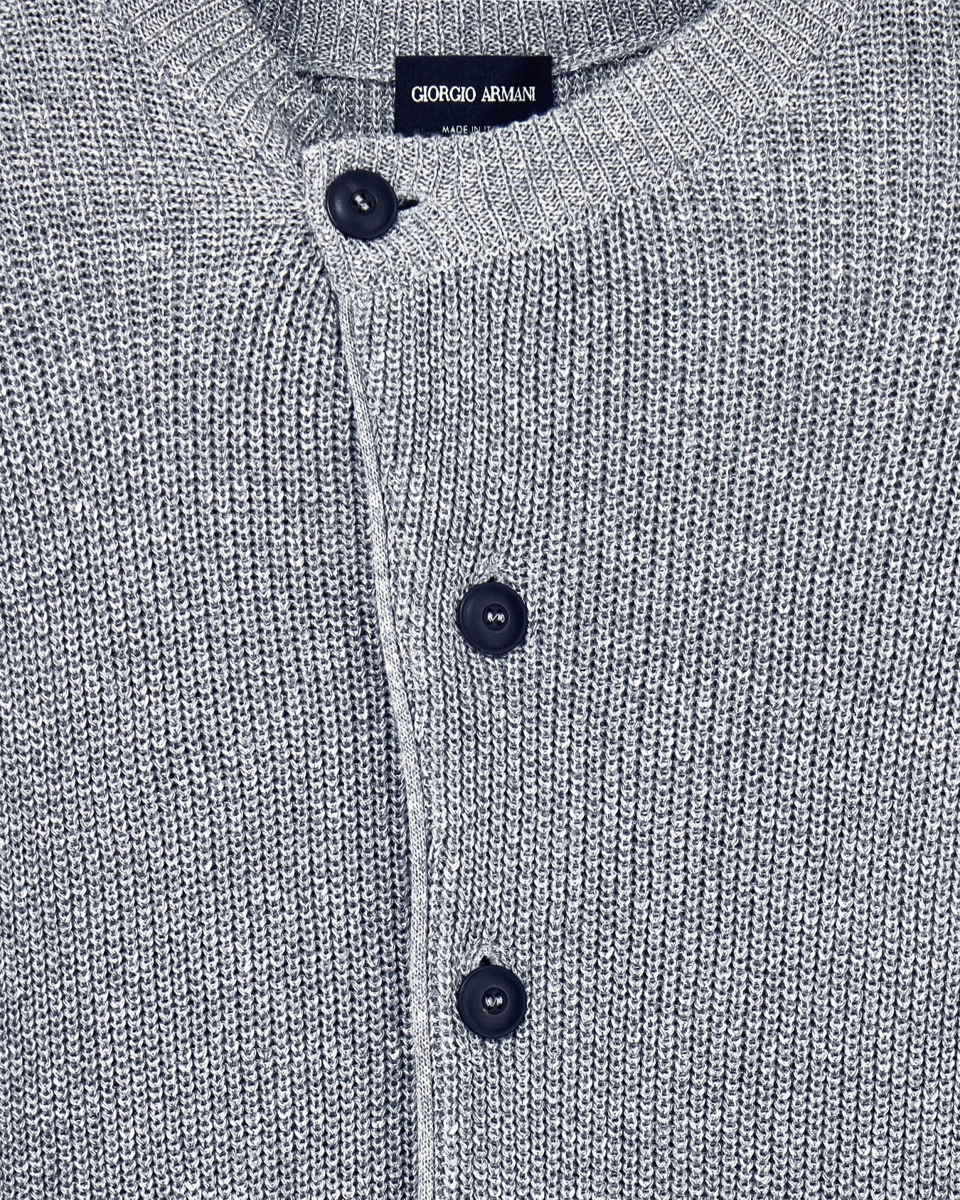 Cardigan regular fit ribbed linen cotton cashmere silk Slide 3