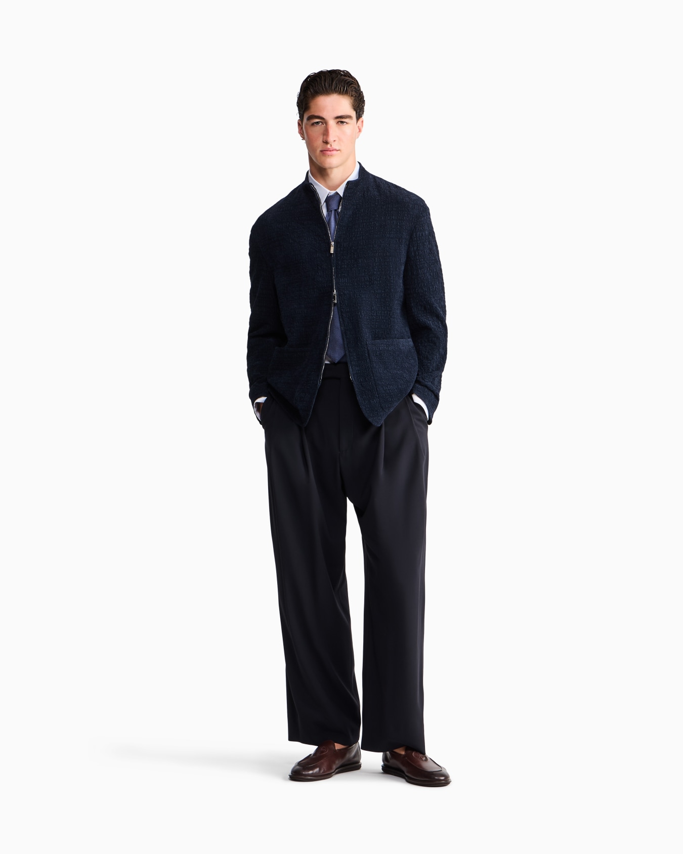 Sport jacket froissè stretch velvet Slide 1