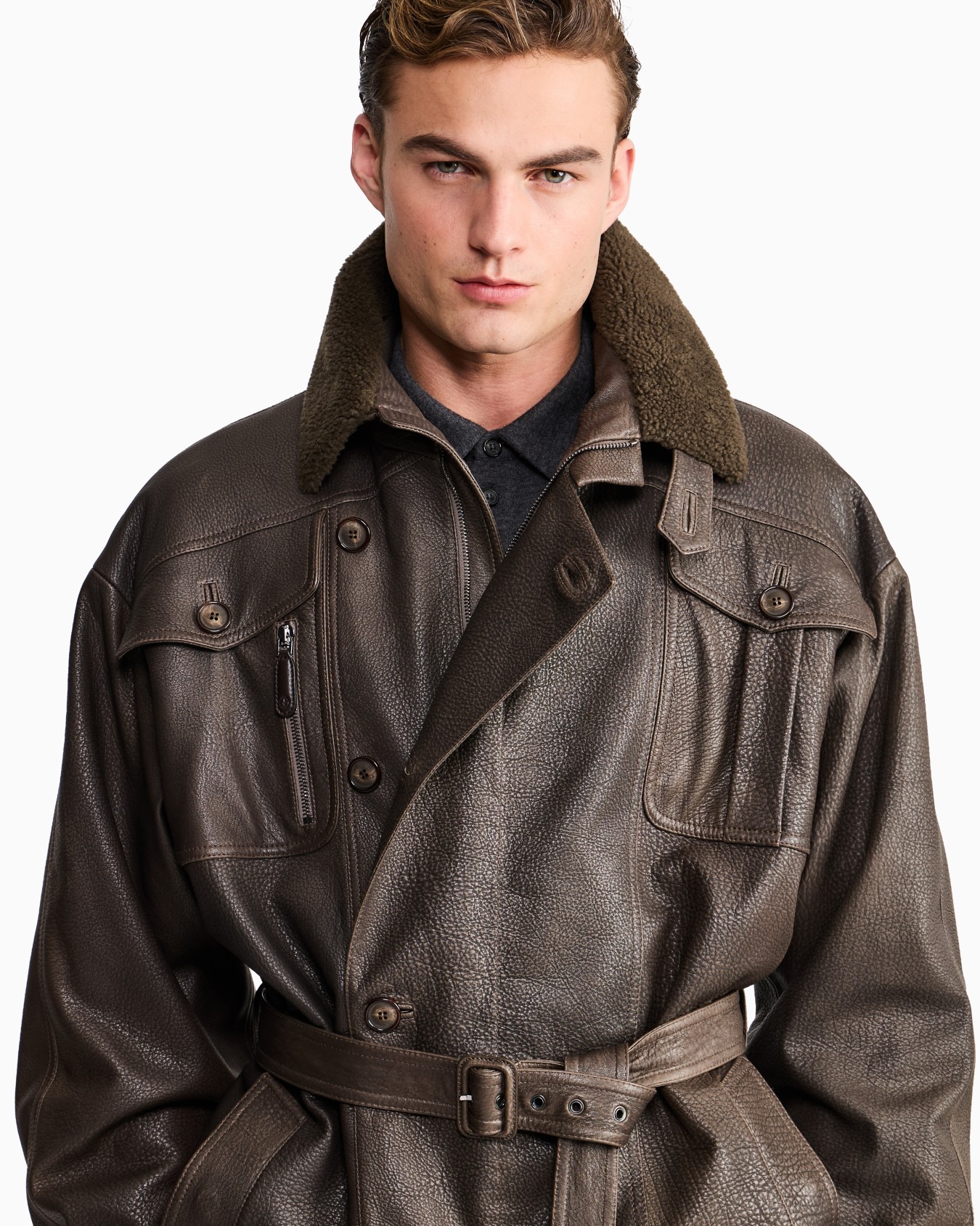 Leather Outerwear Slide 5
