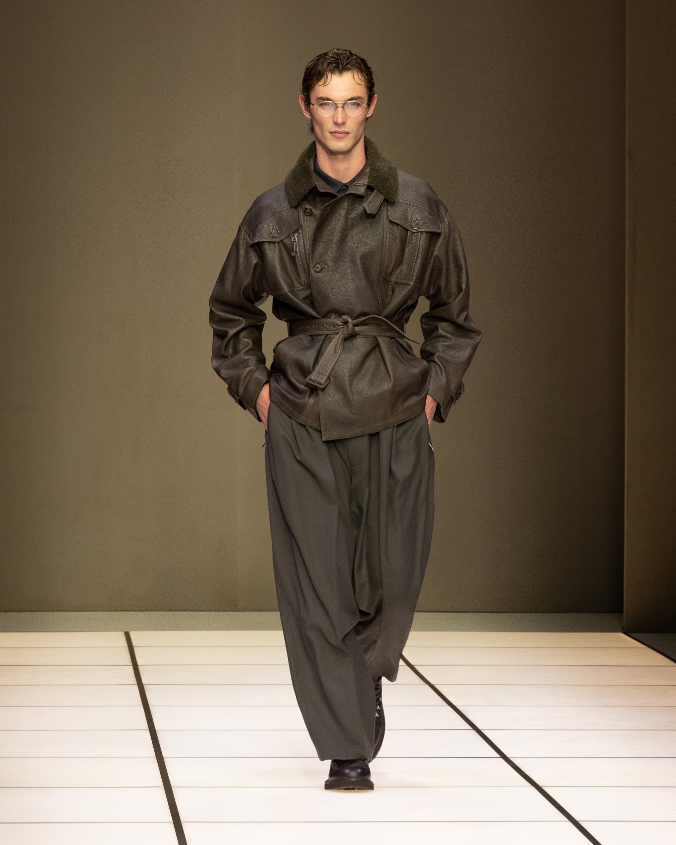 Leather Outerwear Slide 6