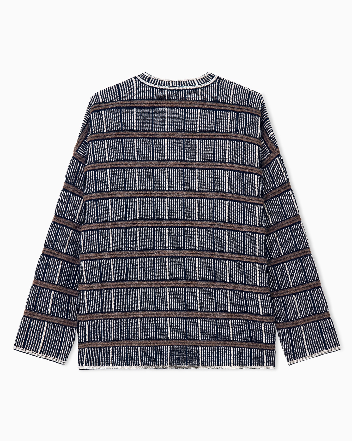Sweater oversized ribbed silk and virgin wool blend Slide 1