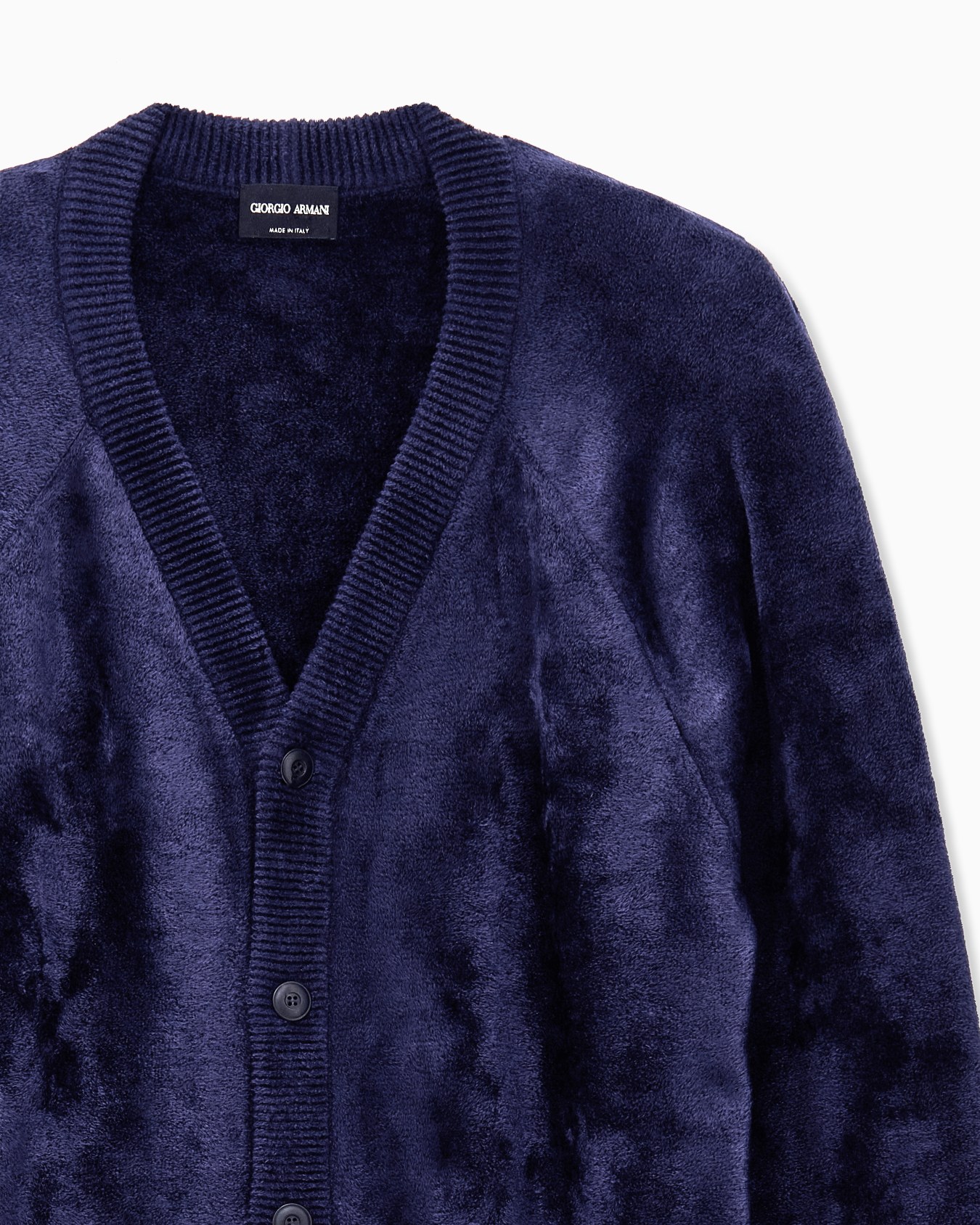 Cardigan regular fit viscose blend with plain knit stitch