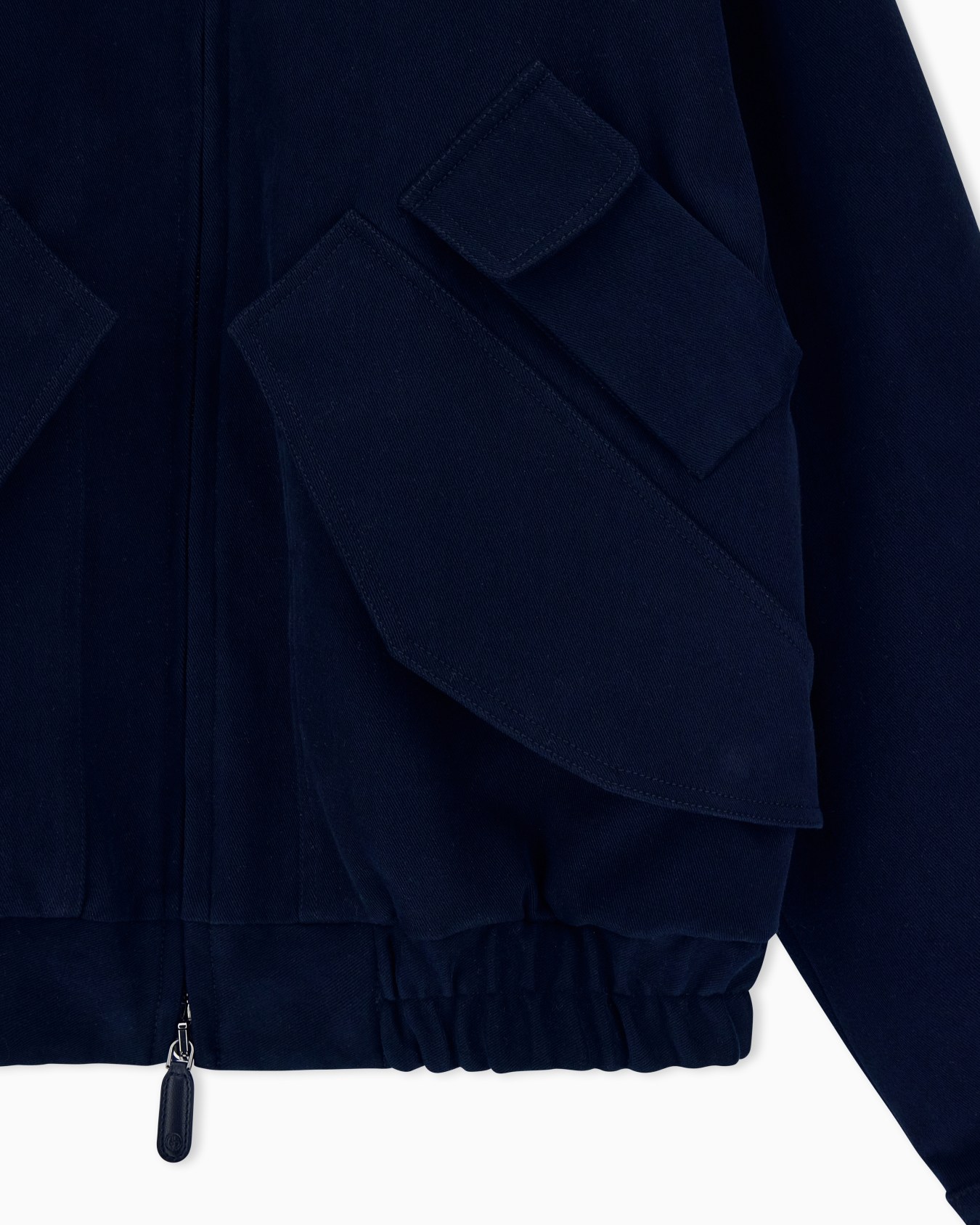 Blouson jacket oversized padded in stretch cotton twill Slide 4