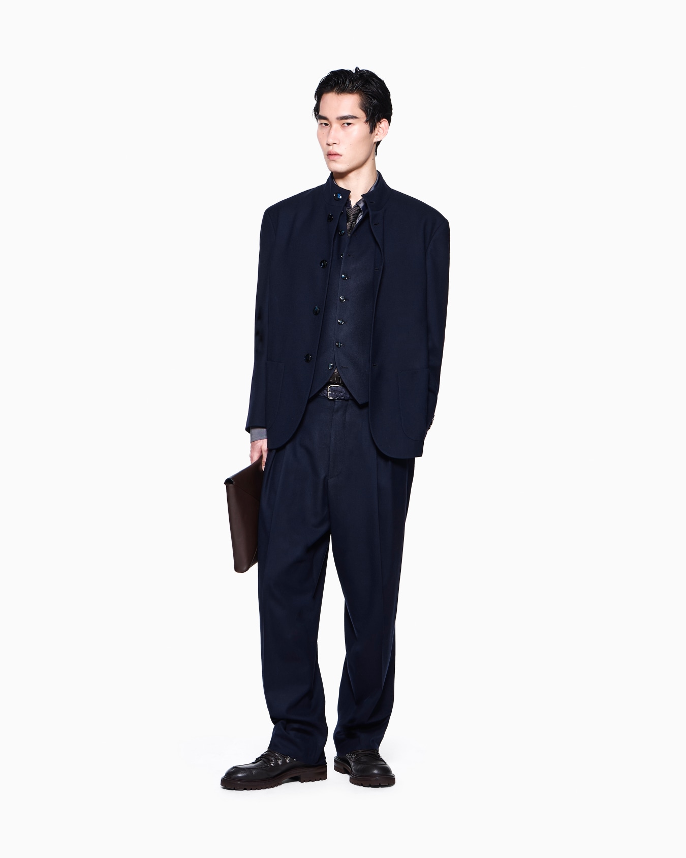 Blazer One Shot regular fit in fluid virgin wool Slide 1