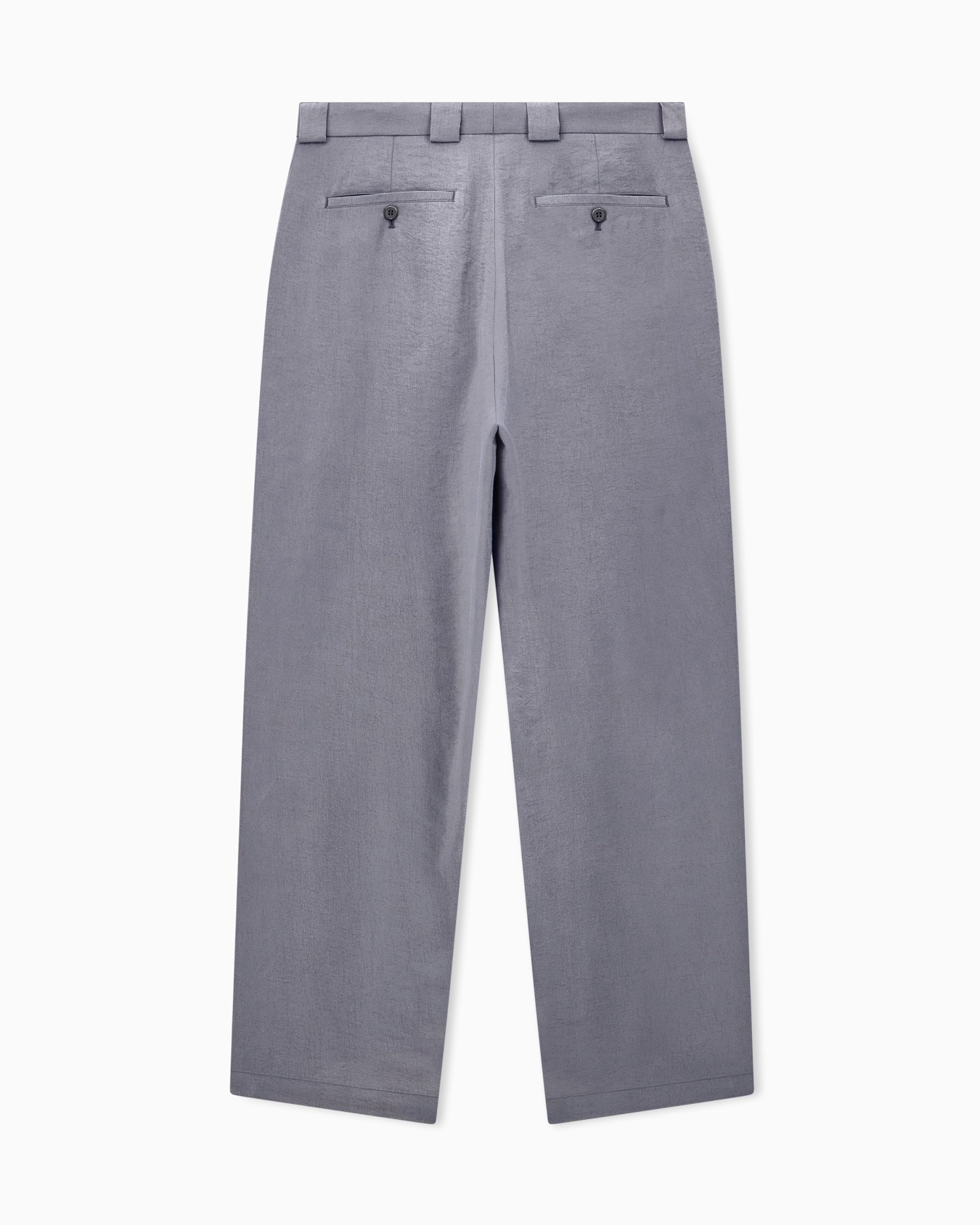 Pantalon avec pinces en mélange de soie lavée Diapositive 2