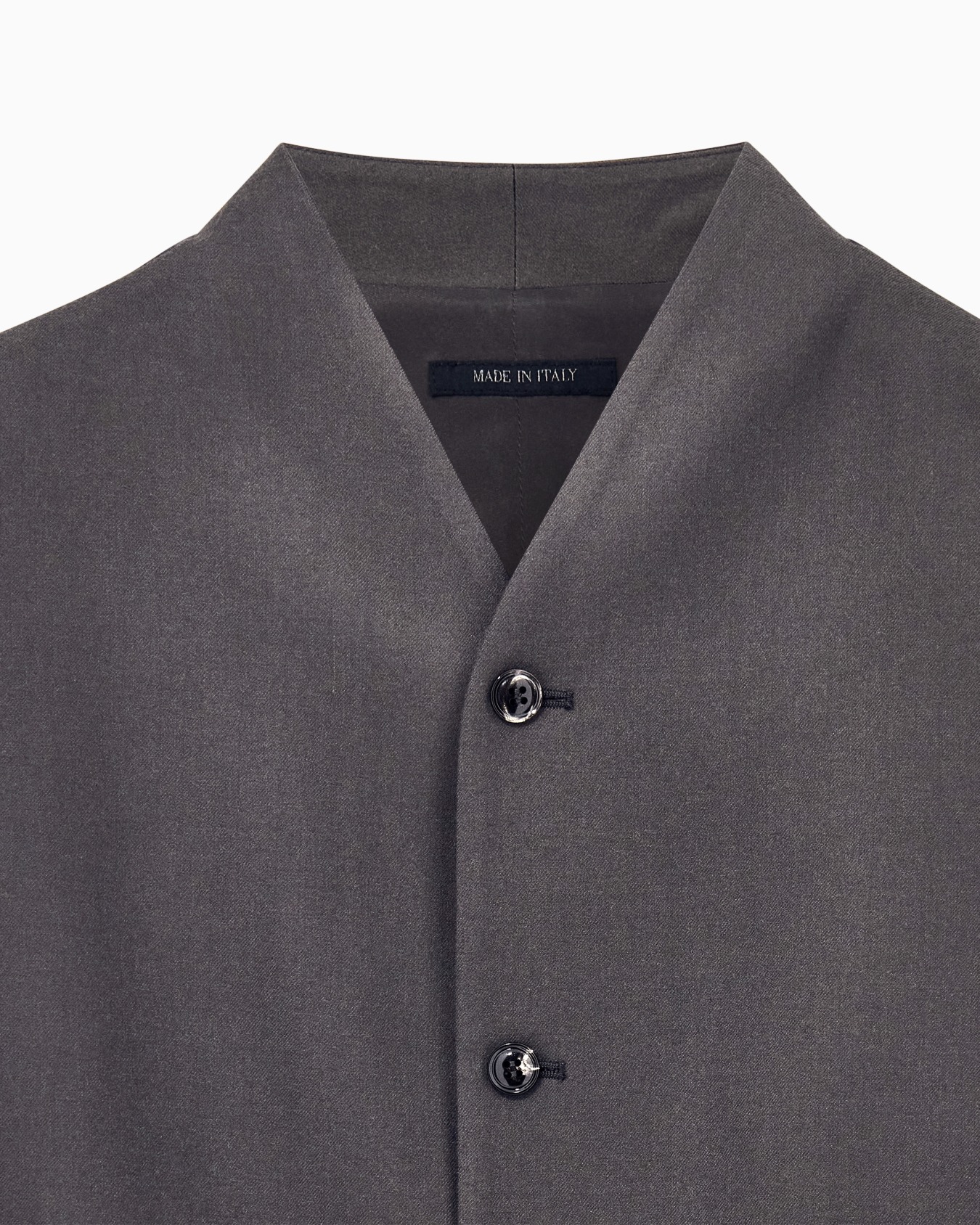 Waistcoat regular fit in fluid virgin wool Slide 4