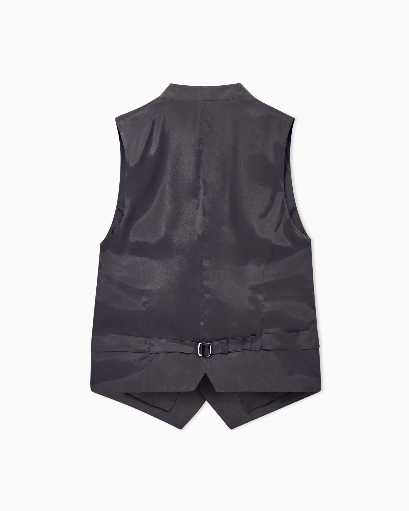 Waistcoat regular fit in fluid virgin wool Slide 2