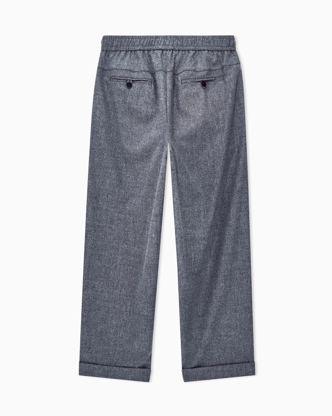 Oversized trousers in wool and cashmere with denim effect Slide 2