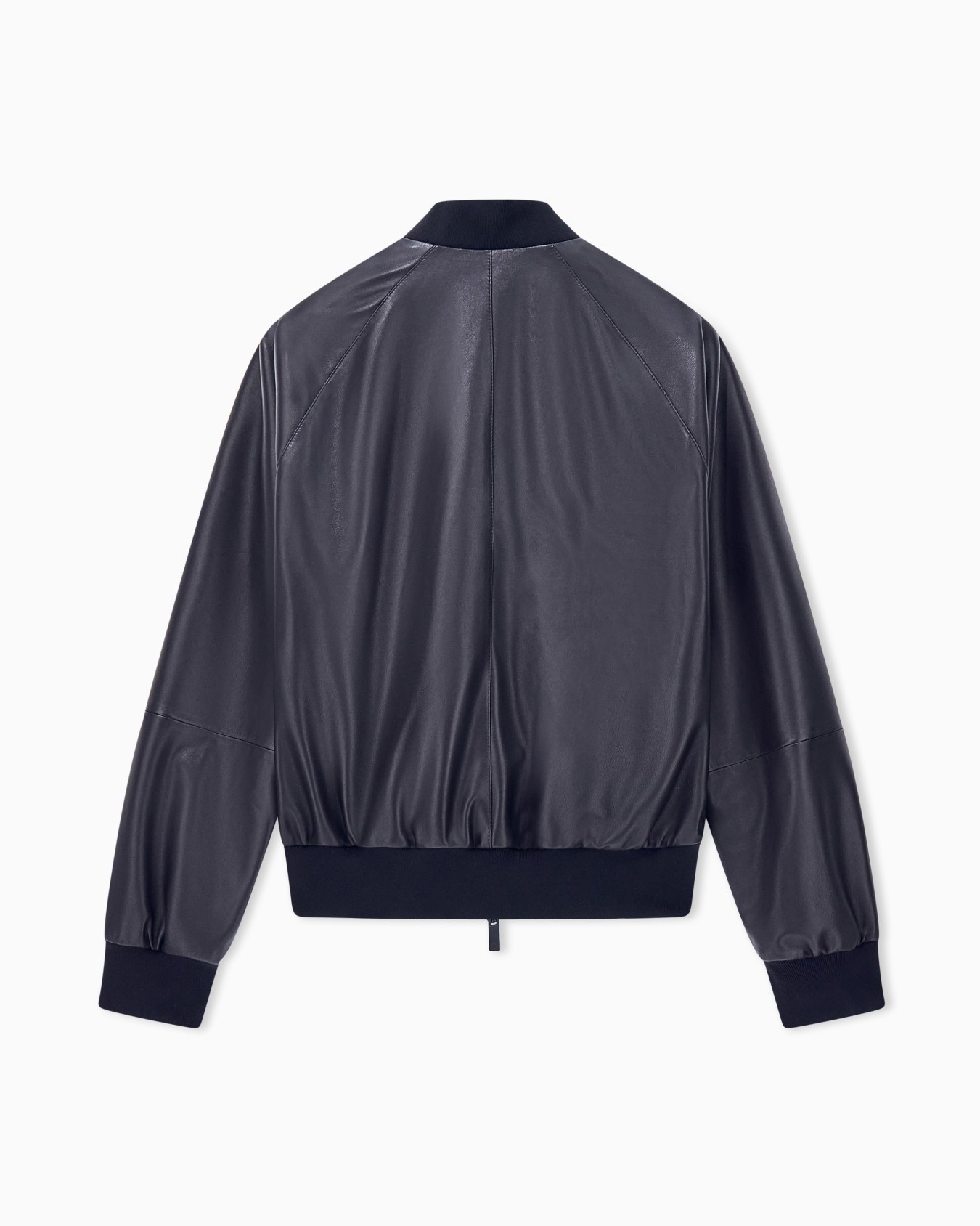 Blouson jacket regular fit in leather Slide 1