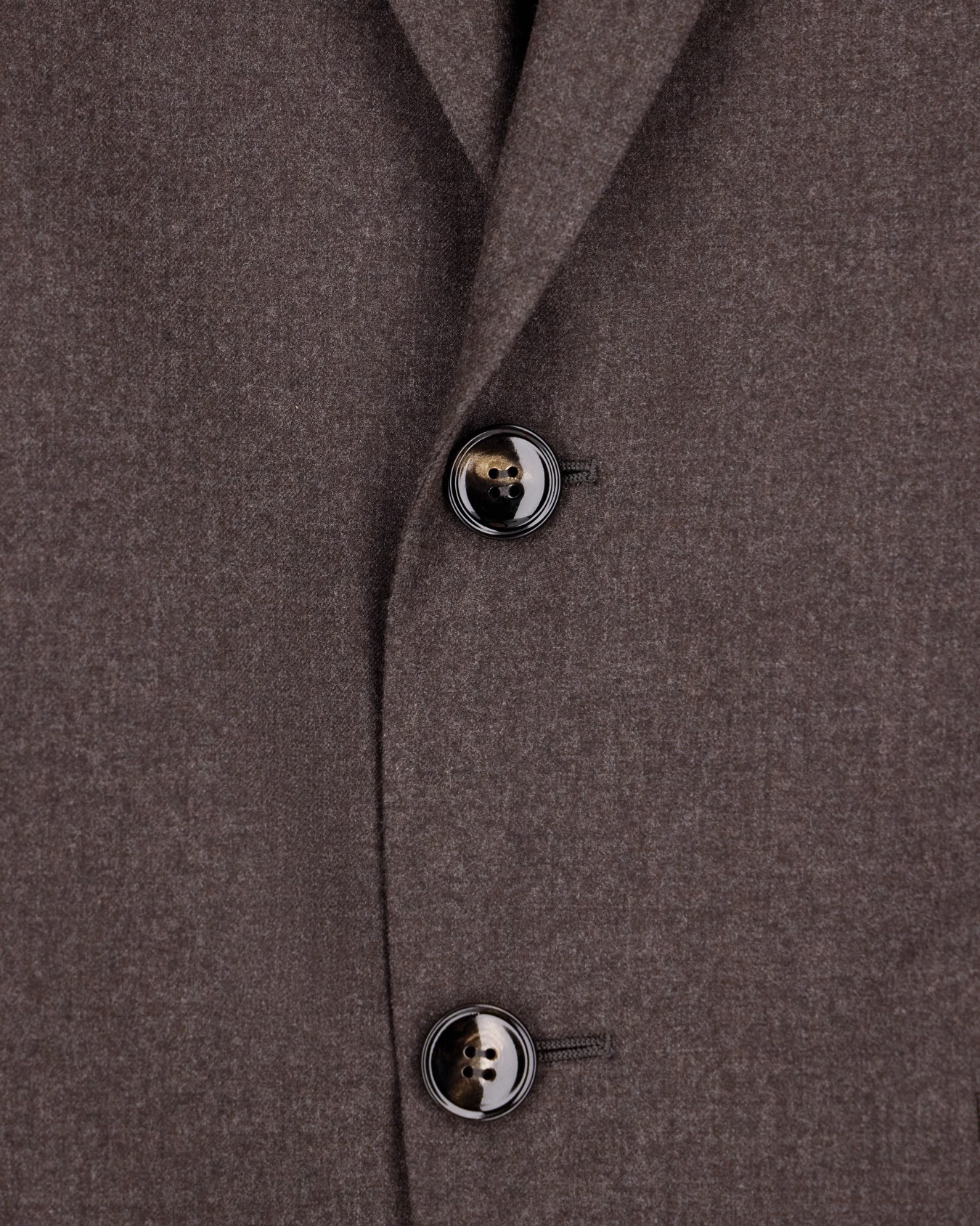 Slim-fit suit Soho in virgin wool flannel with peak lapels Slide 4