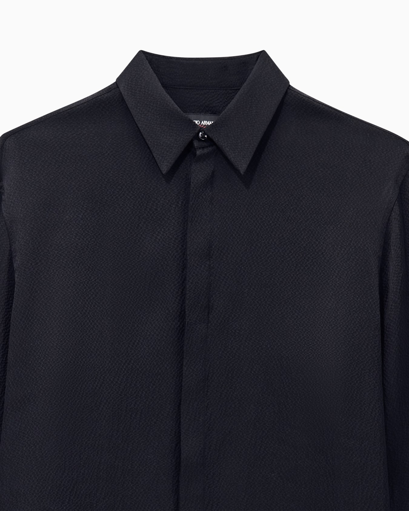 Regular fit shirt Giorgio's in hammered silk satin Slide 3