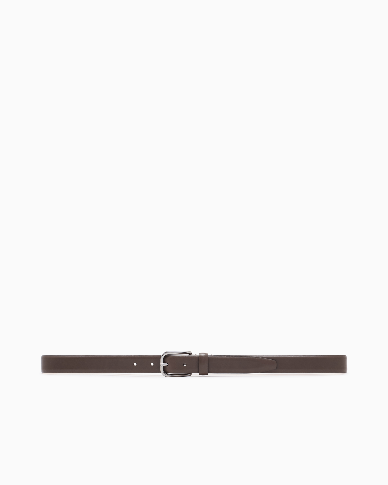 Tongue belt in smooth leather Slide 2