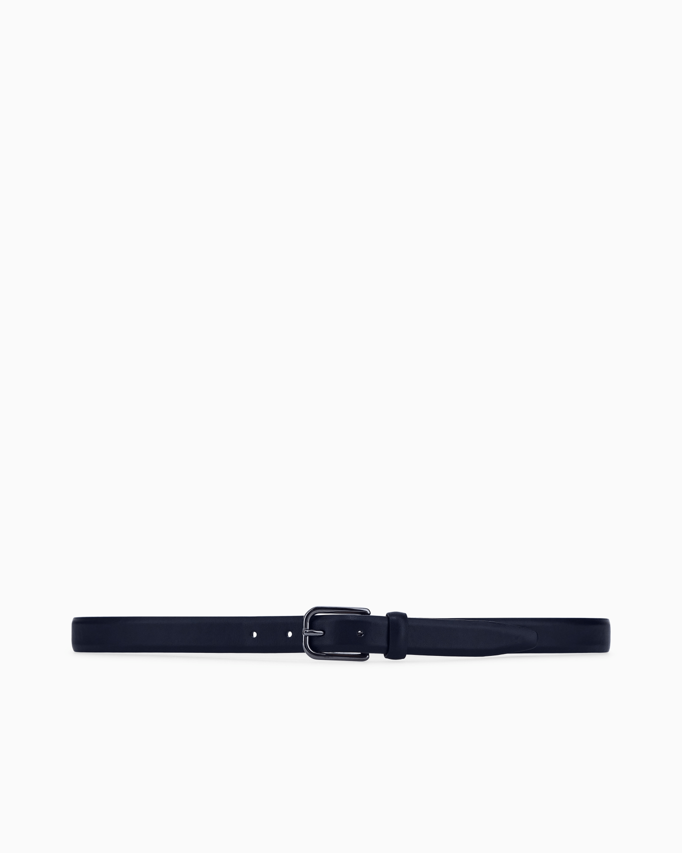 Tongue belt in smooth leather Slide 2