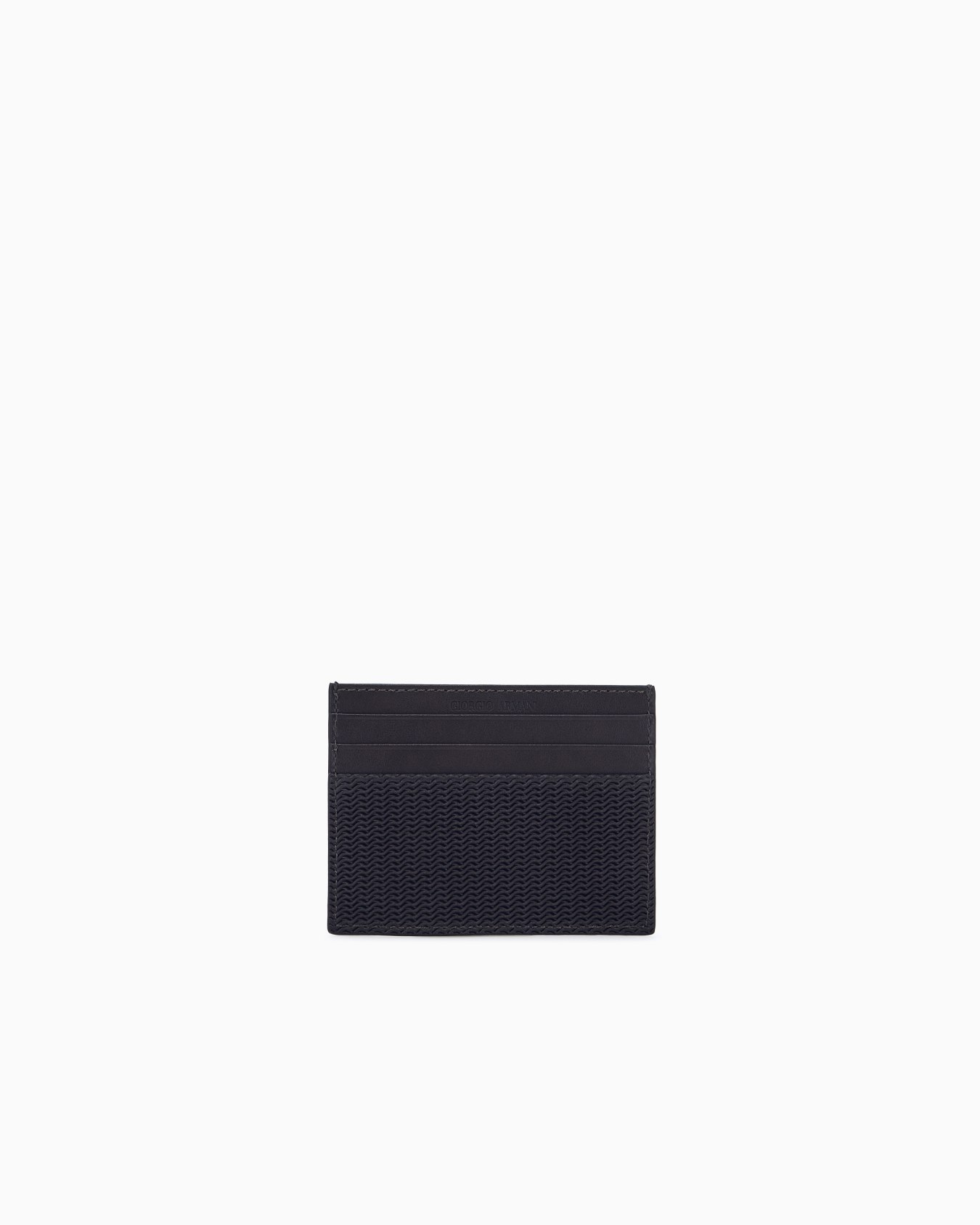 Card holder in wave print leather for 6 cards Slide 1