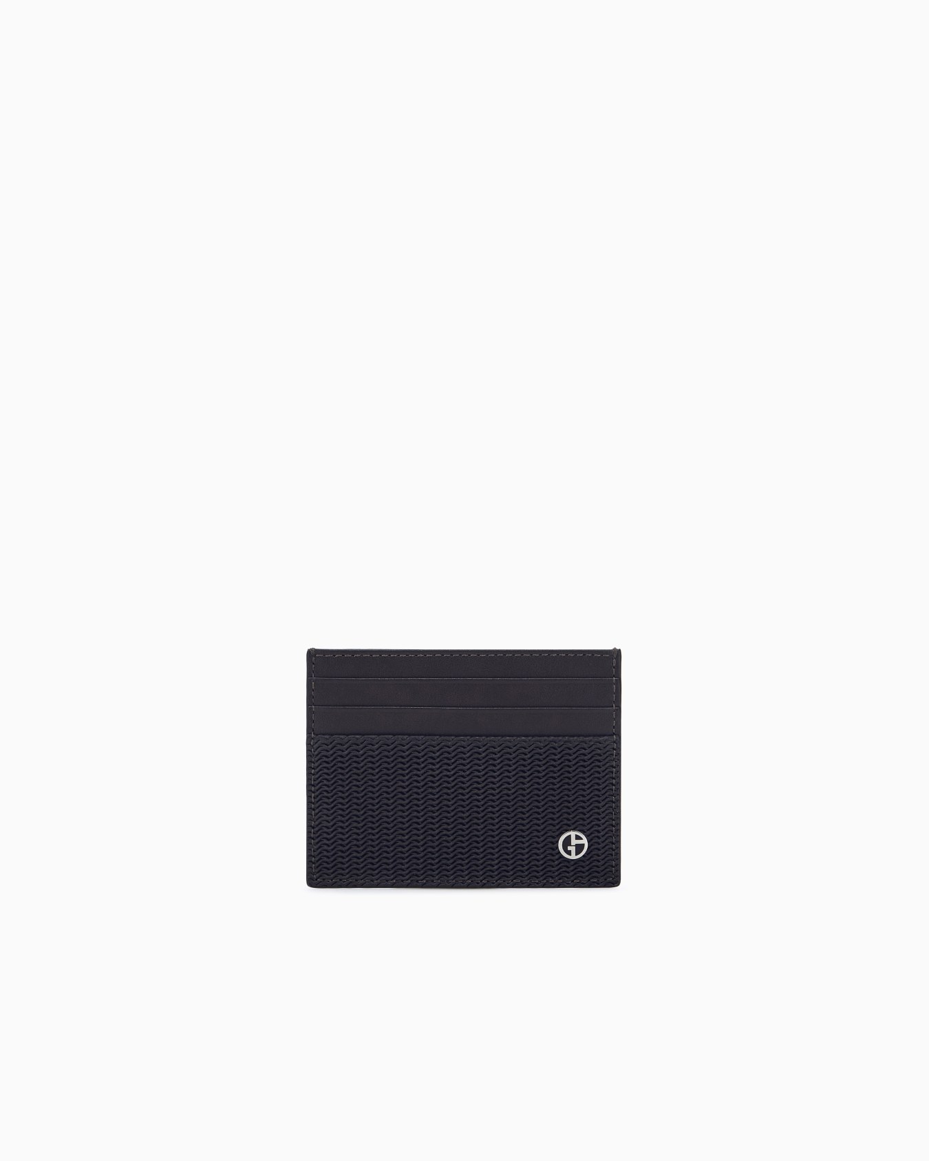 Card holder in wave print leather for 6 cards Slide 0