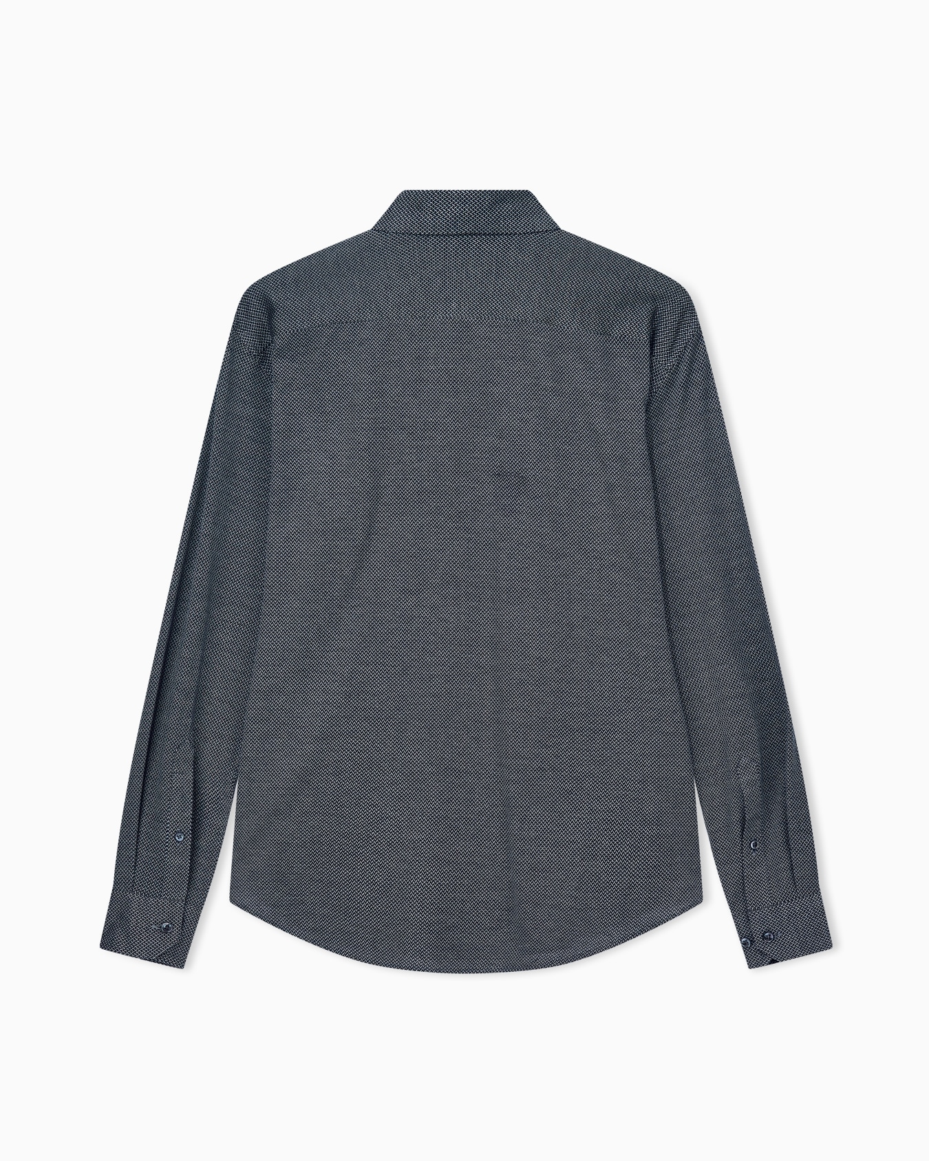 Shirt regular fit in micro jacquard cotton jersey Slide 2