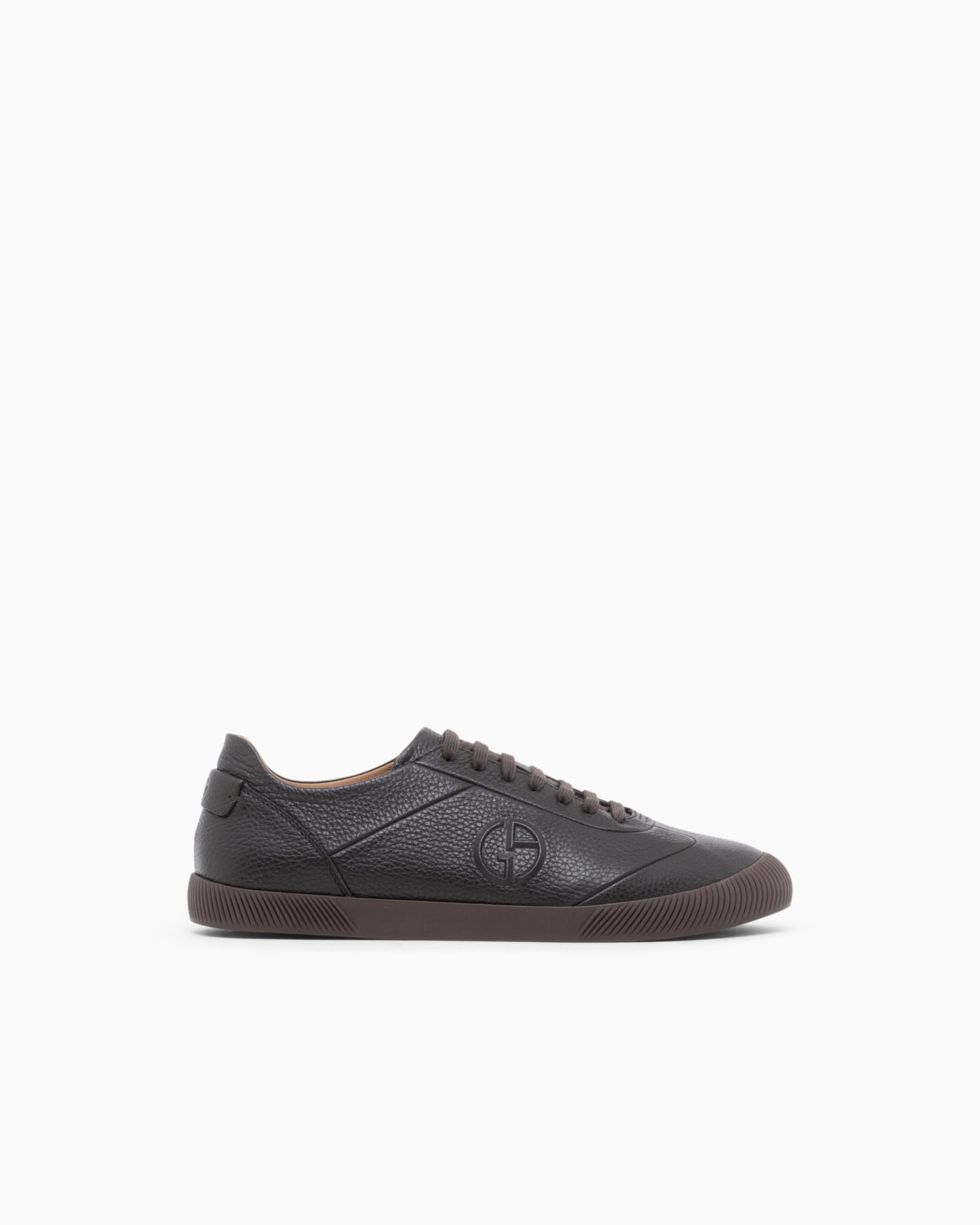 Sneaker in leather with a rubber sole Slide 0
