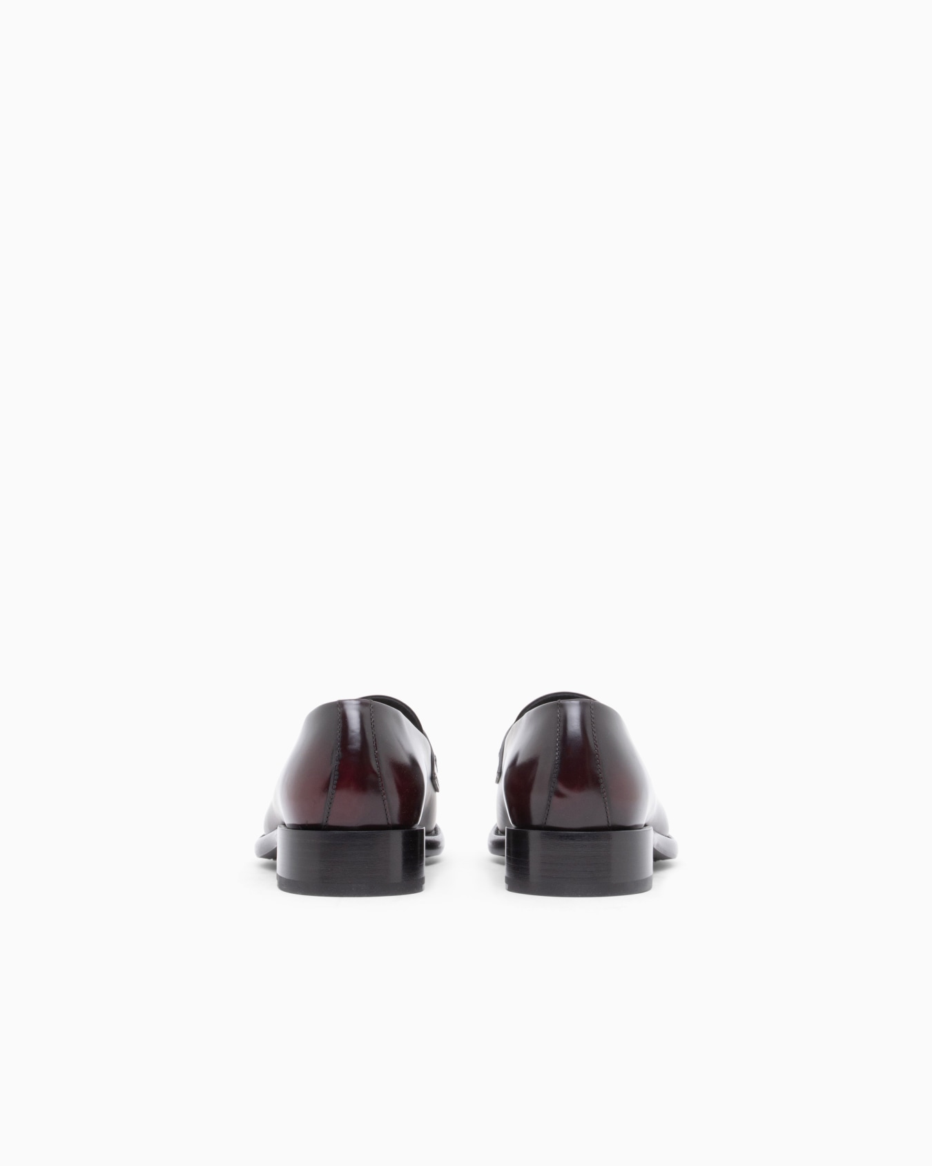 Mocassins en cuir brossé à bout rond et bandeau Diapositive 3