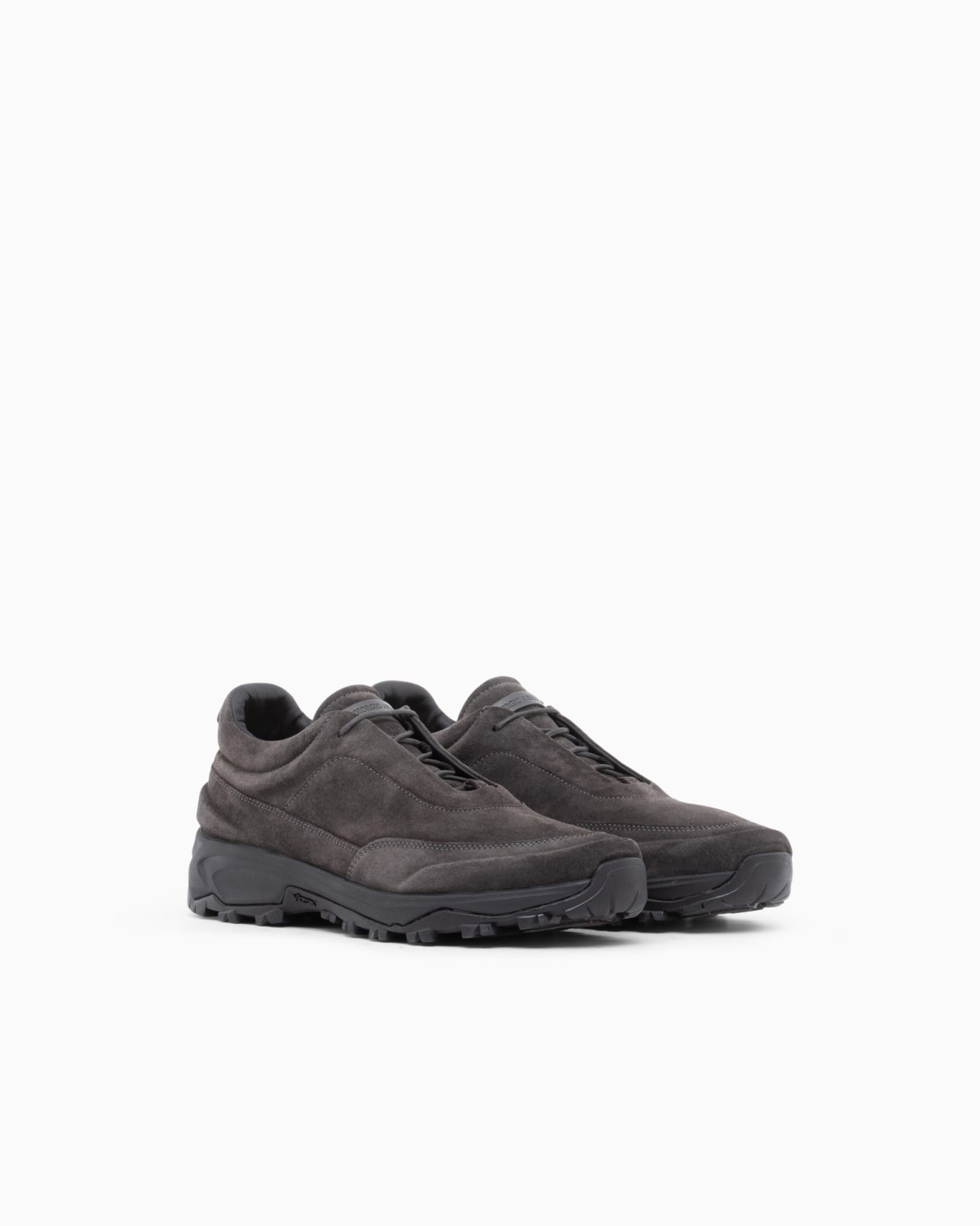 Laced Shoe in suede and leather Slide 1