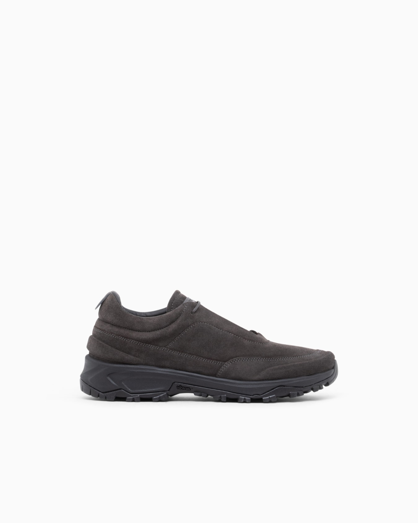 Laced Shoe in suede and leather Slide 0