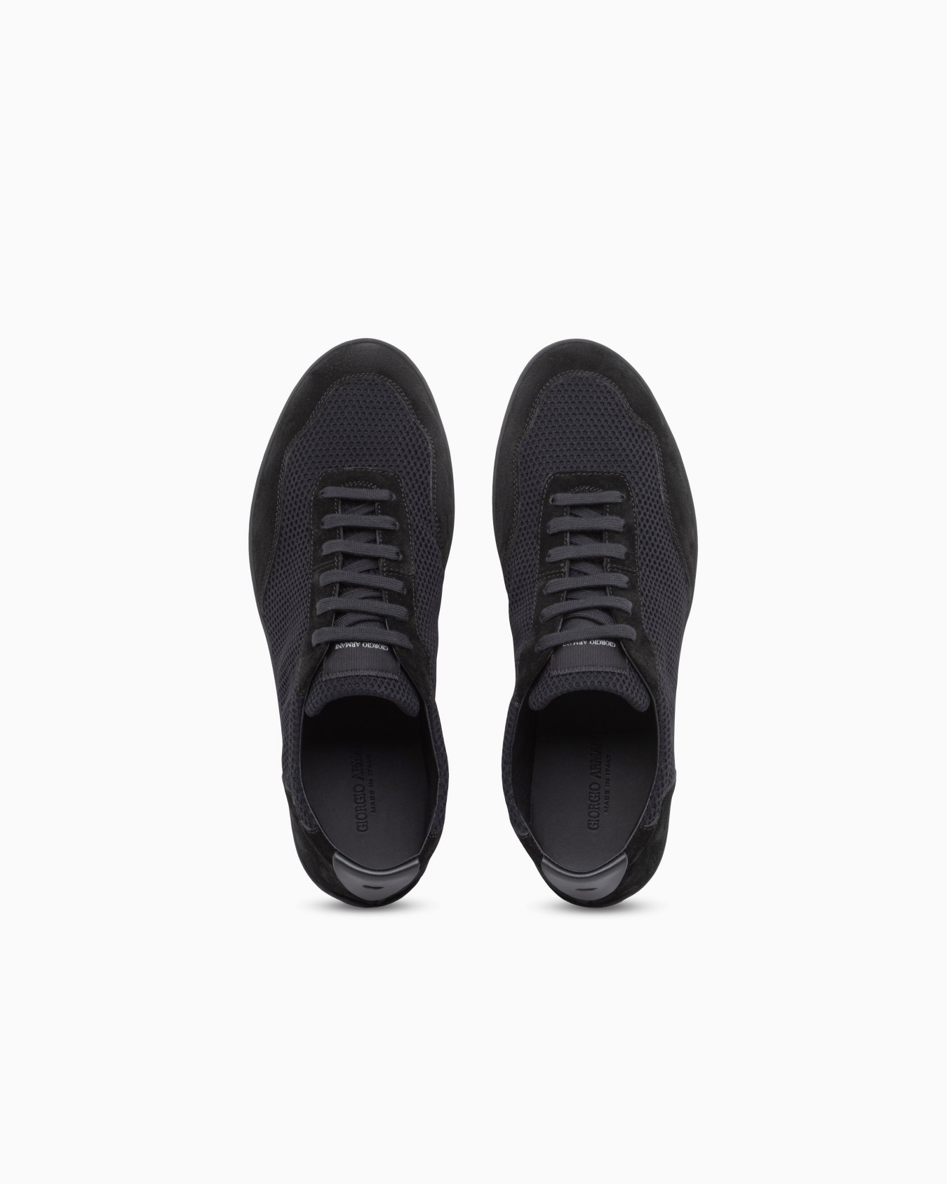 Sneakers in suede and mesh with leather and a rubber sole Slide 2