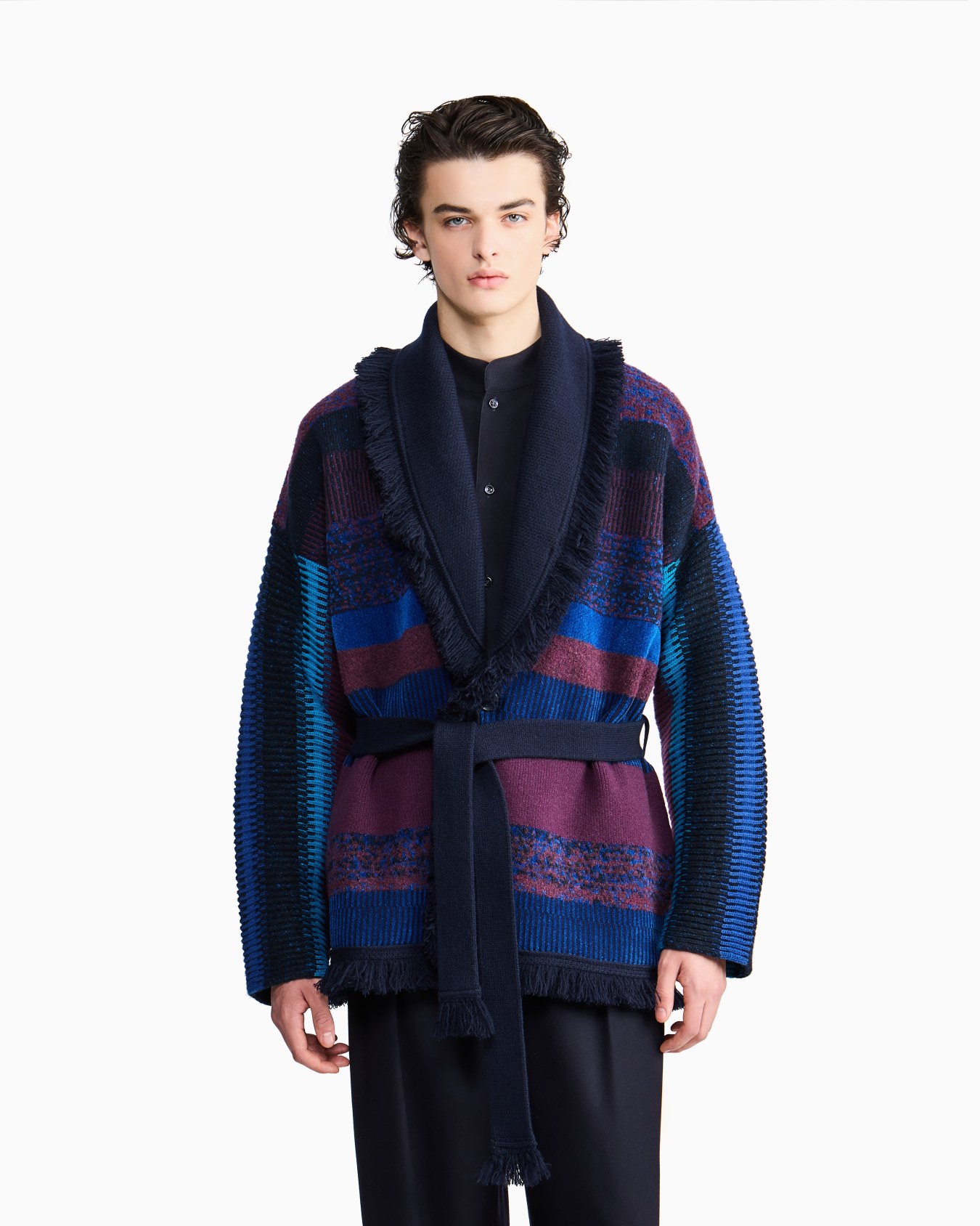 Giorgio Armani for Alanui cashmere blend cardigan Slide 3