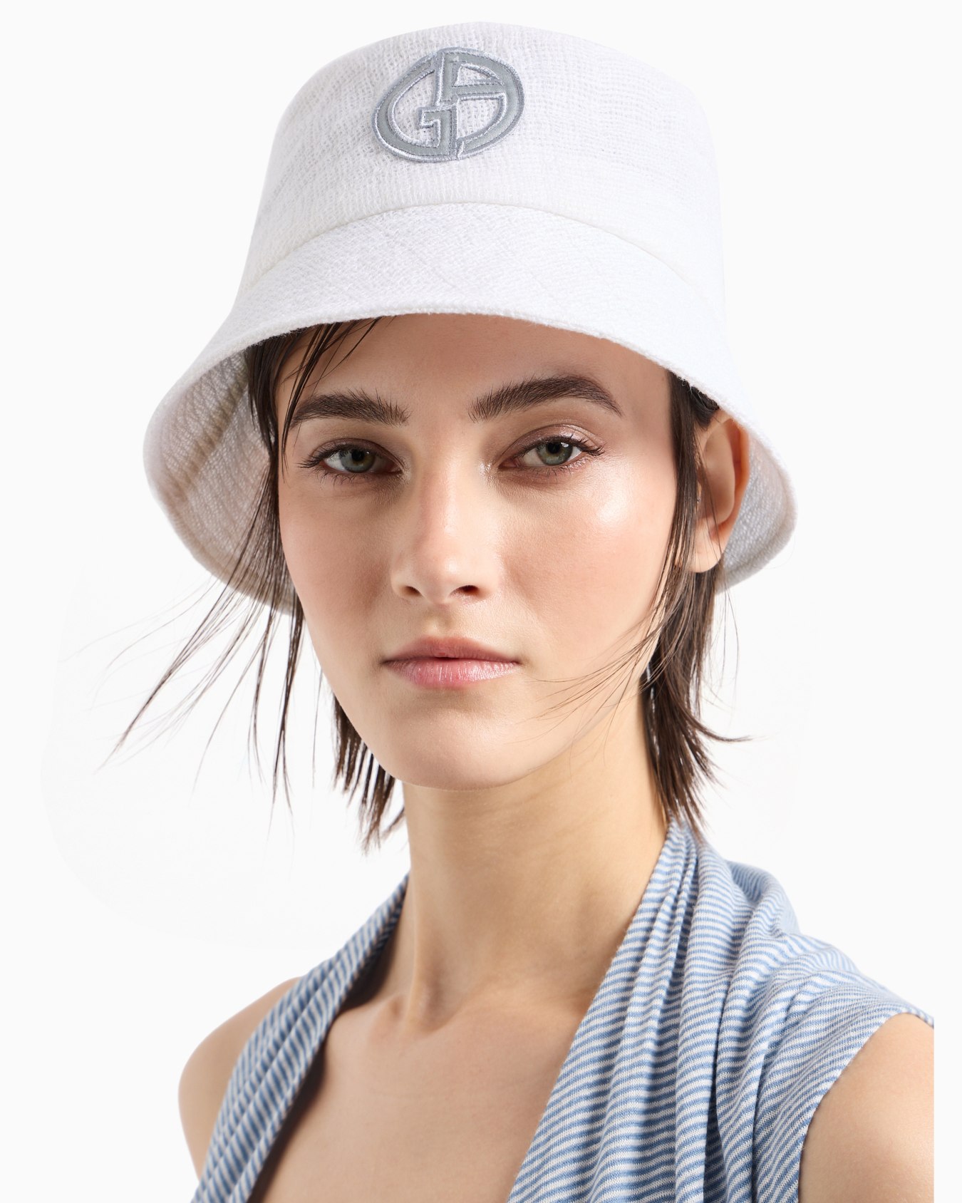 Sombrero cloche en mezcla de lino Diapositiva 3
