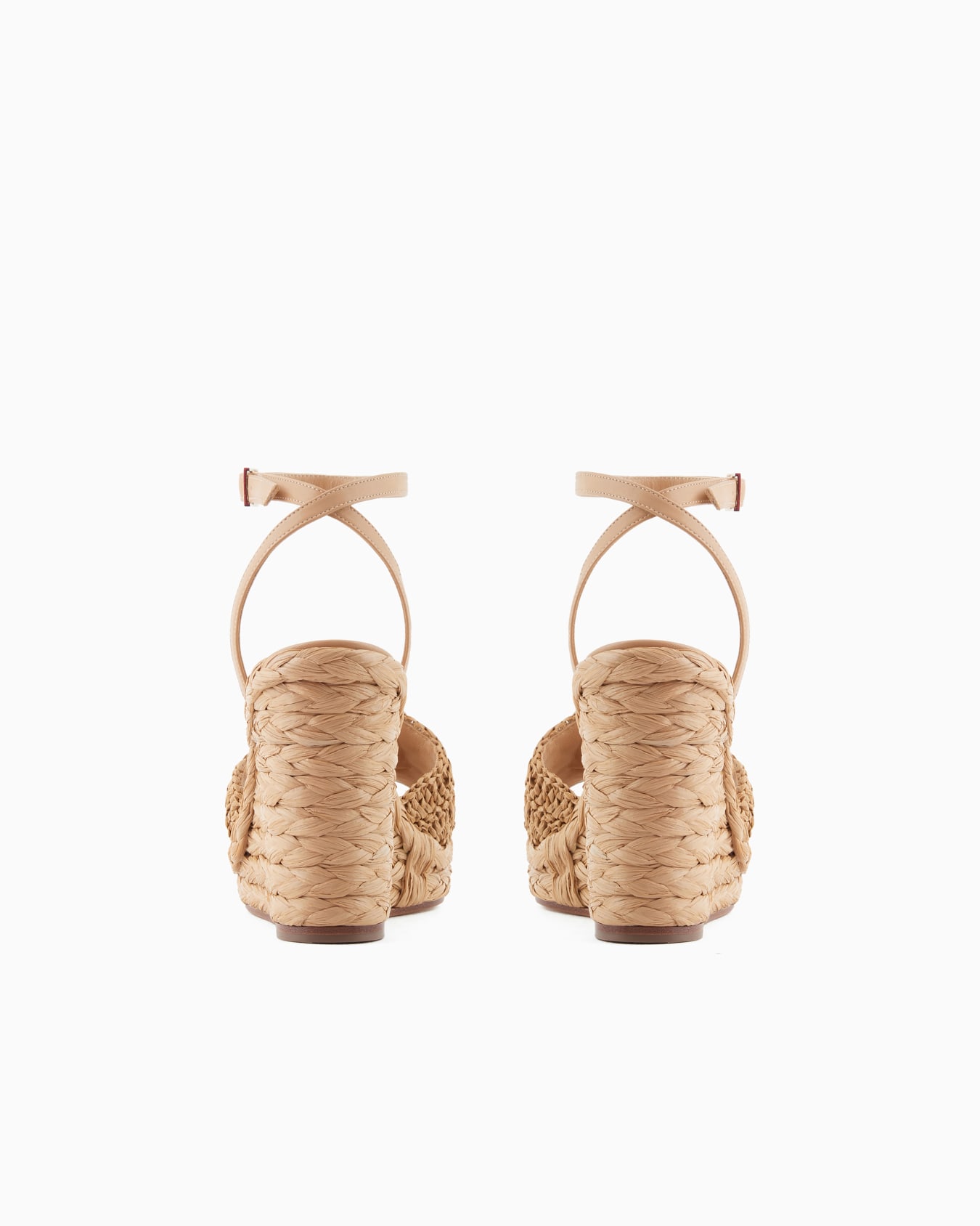 Sandals with a rope wedge with a braided motif Diapositiva 3