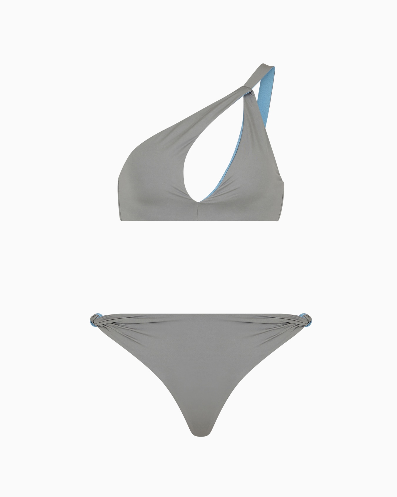 Bikini mit asymmetrischem Band Folie 0