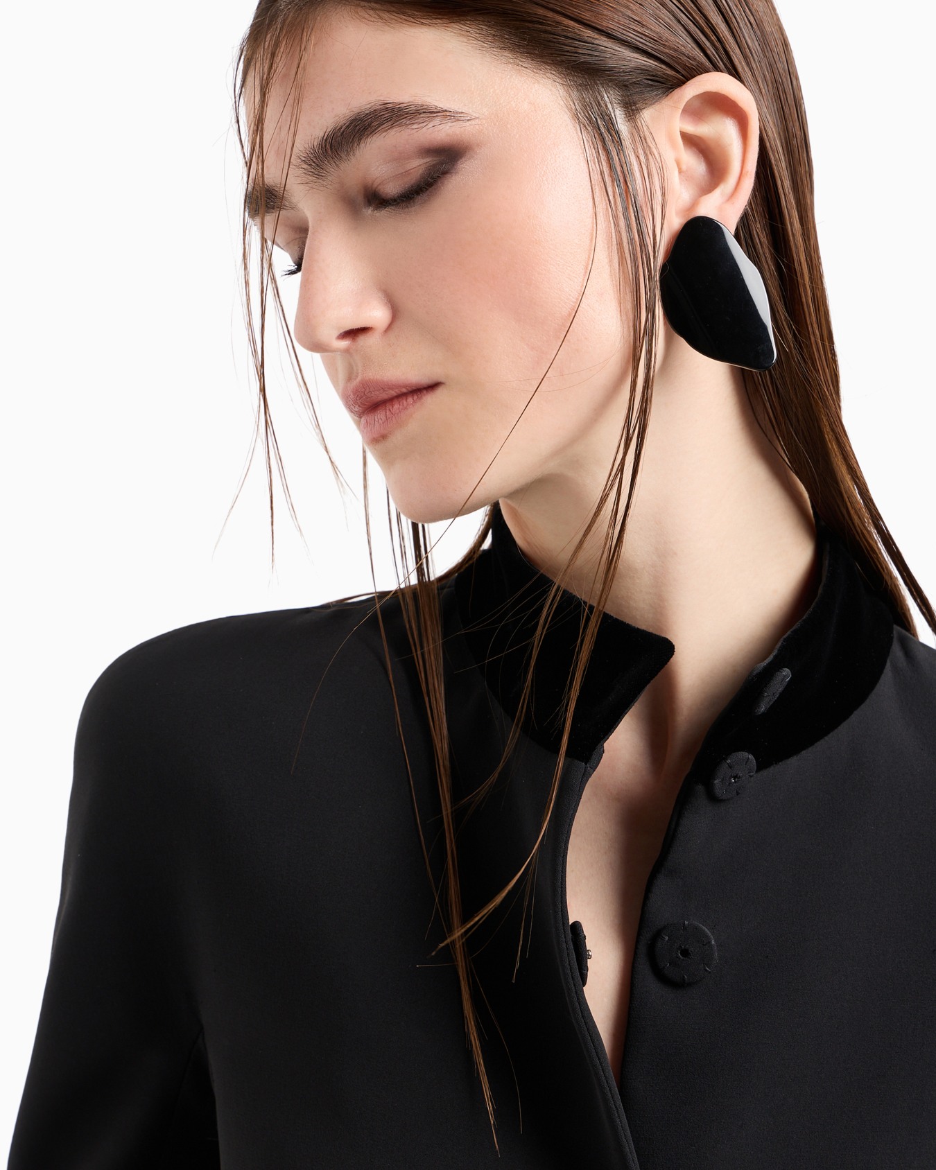 Single-breasted silk-cady jacket Slide 5