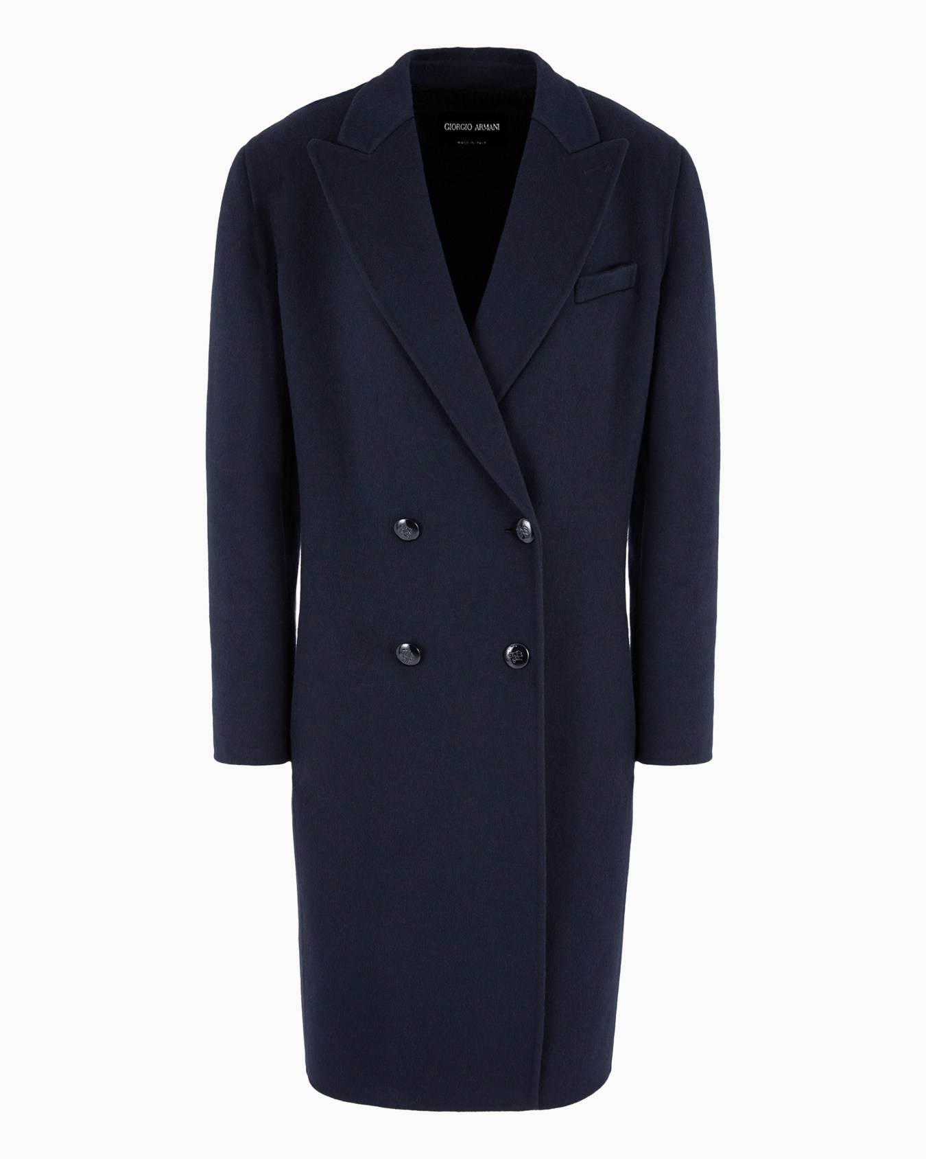 Manteau à double boutonnage en laine vierge Diapositive 0