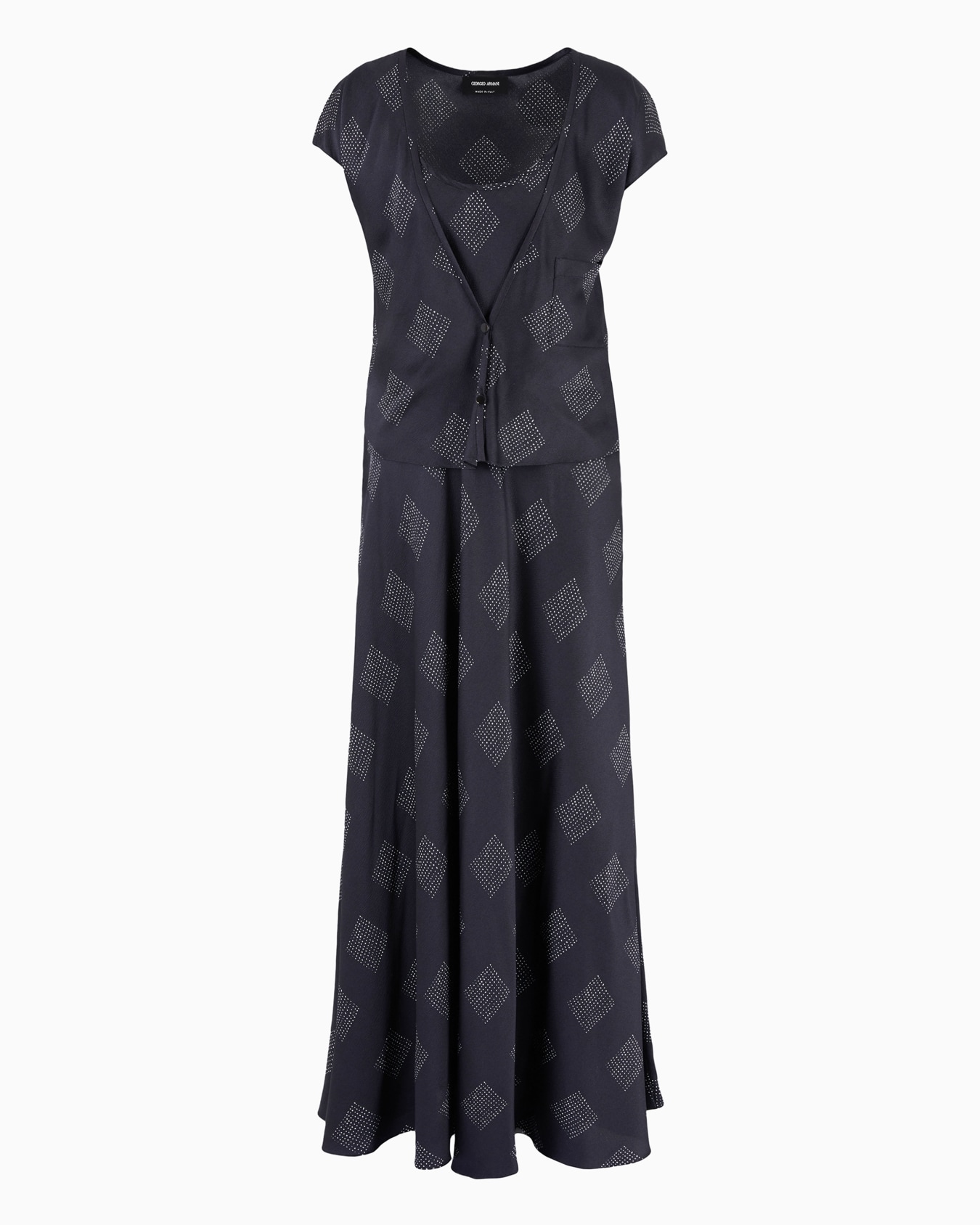 Pantalones acolchados de tejido nacarado Giorgio Armani Neve Diapositiva 0