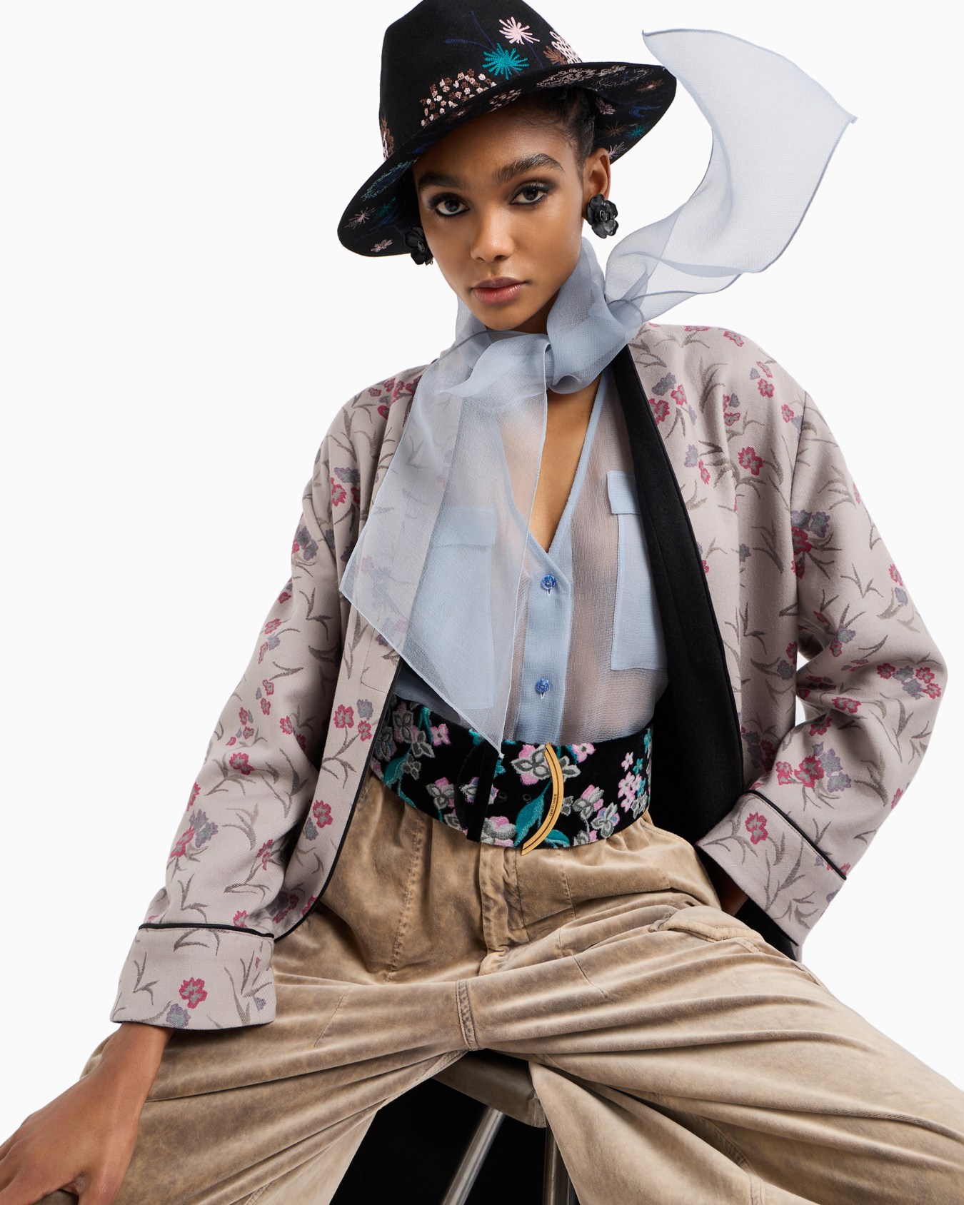 Camicia in organza di seta Slide 6