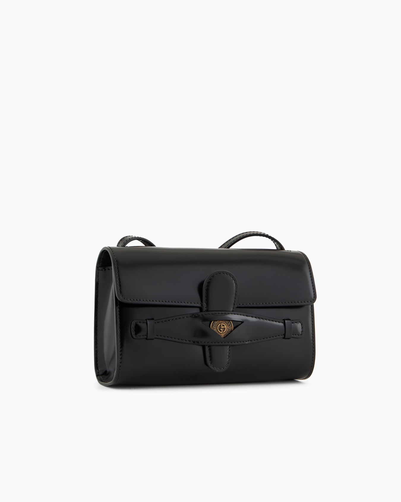 Small Denim Collection crossbody bag in brushed leather Slide 1